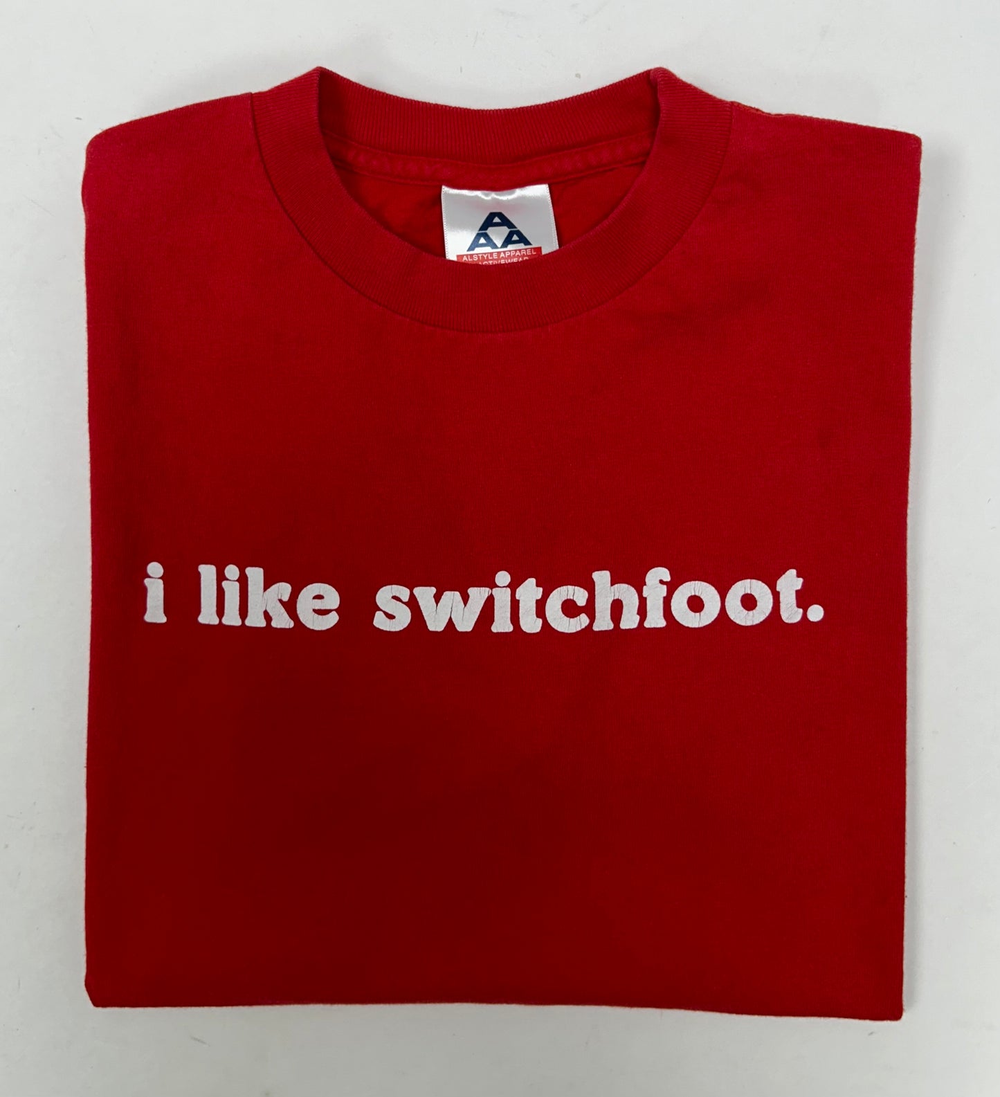 I Like Switchfoot T Shirt American Post Grunge Alternative Band Red Size Medium 19.25x25.5 Inches Y2K 2000s