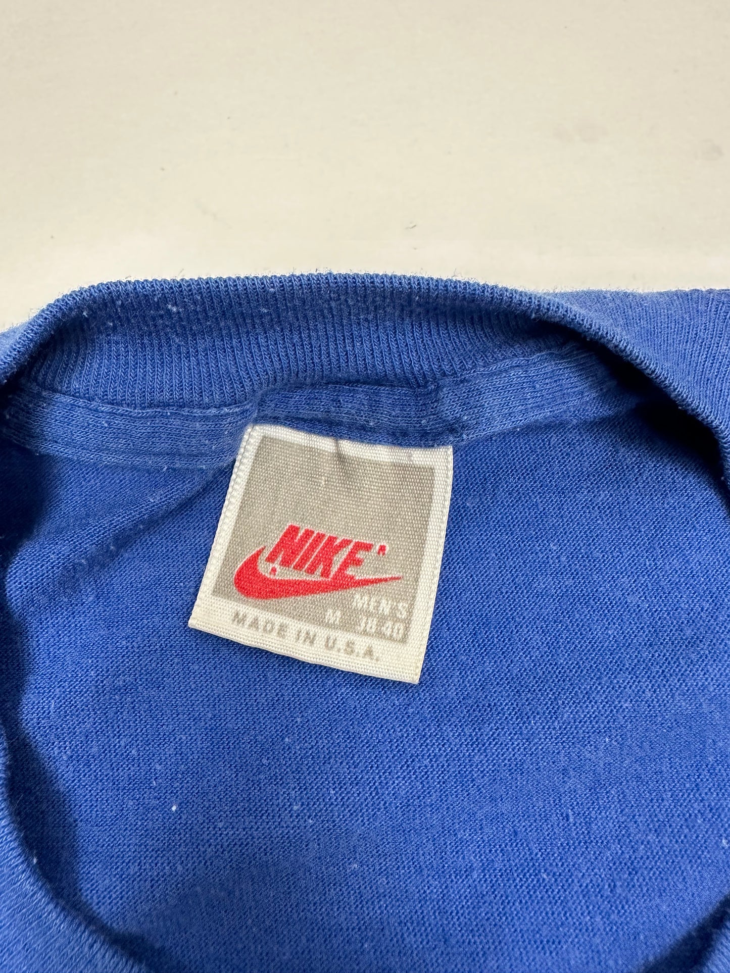 Vintage Nike Athletics West Running Tee 80s S/M Fit 19x26 Inches Rare 1980s