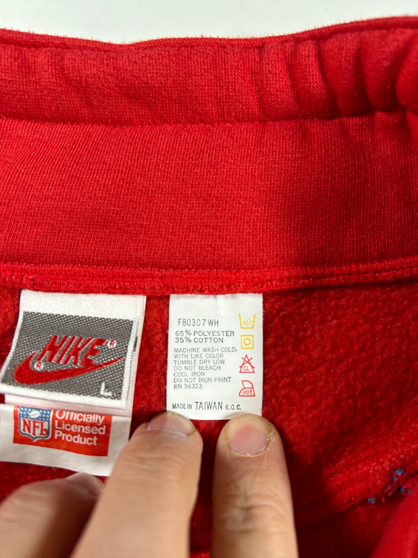 Vintage Nike NFL Quarter Zip Jacket New England Patriots Large 25.75x25.75 90s