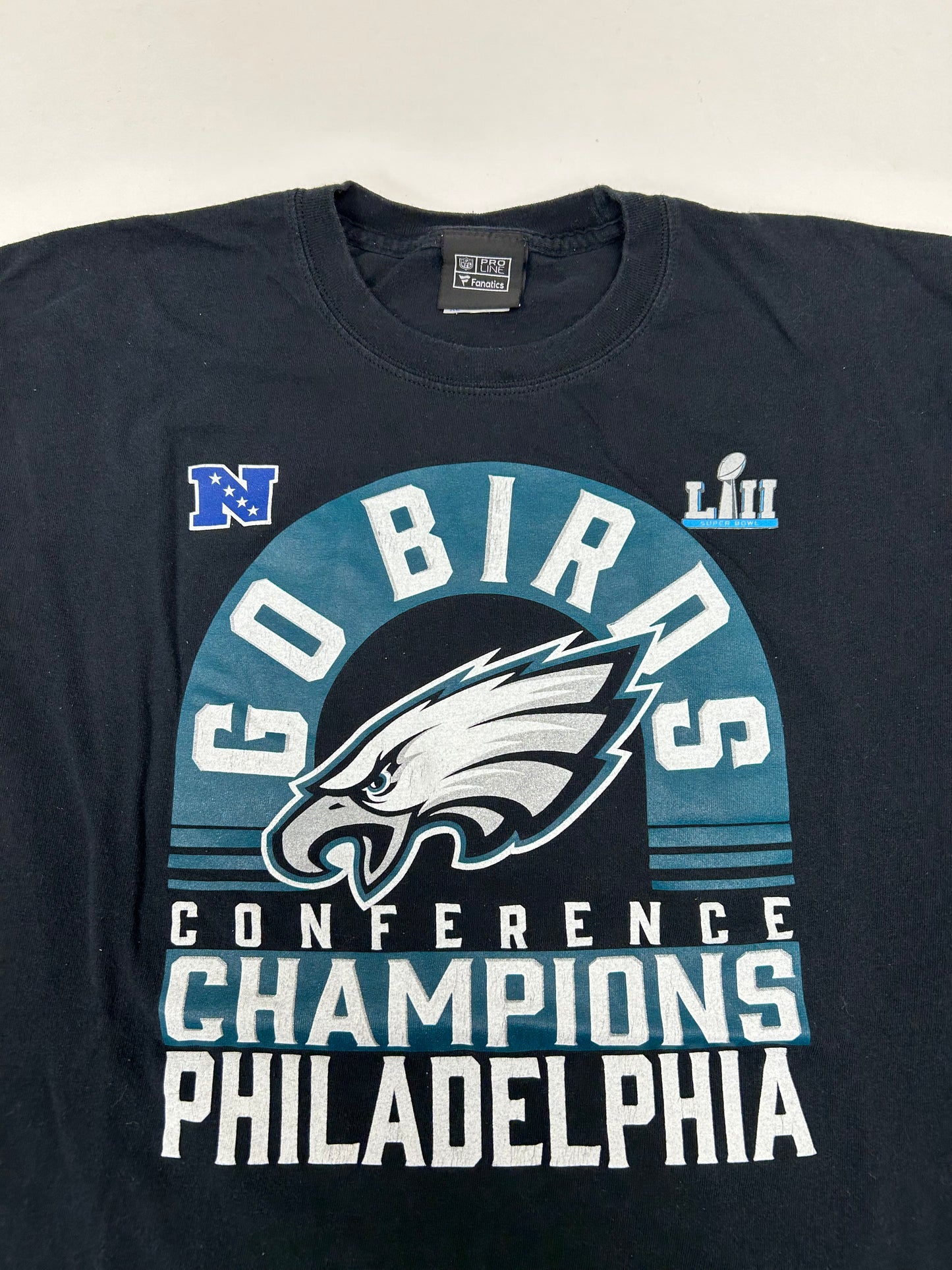 Fanatics Philadelphia Eagles NFL Conference Champions Go Birds  Long Sleeve Tee XL 24x29.5 Inches