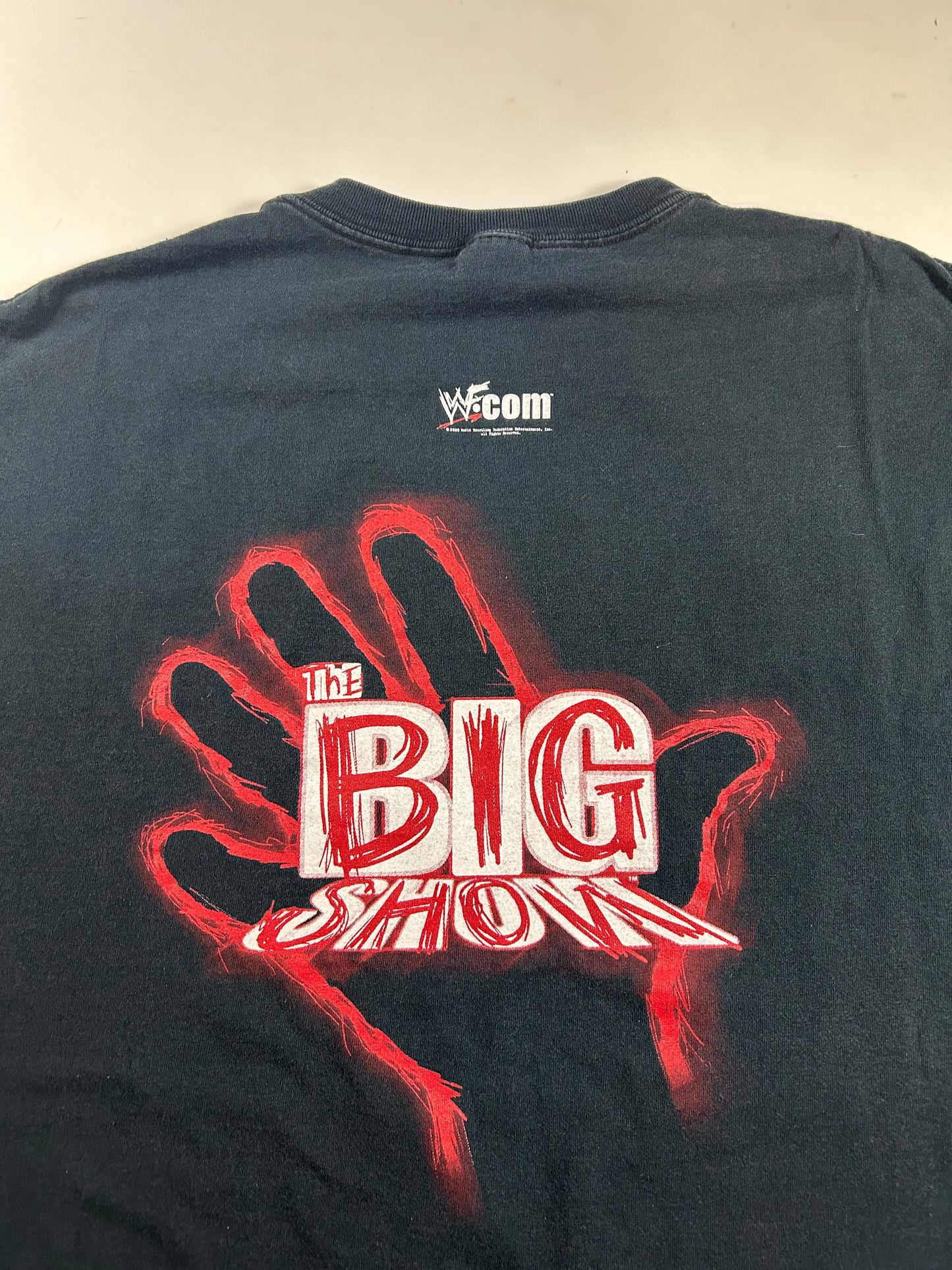 Vintage 2000 The Big Show Big Nasty Bastard WWF WWE Wrestling T Shirt Size 2XL 24.75x30.5 Inches 2000s