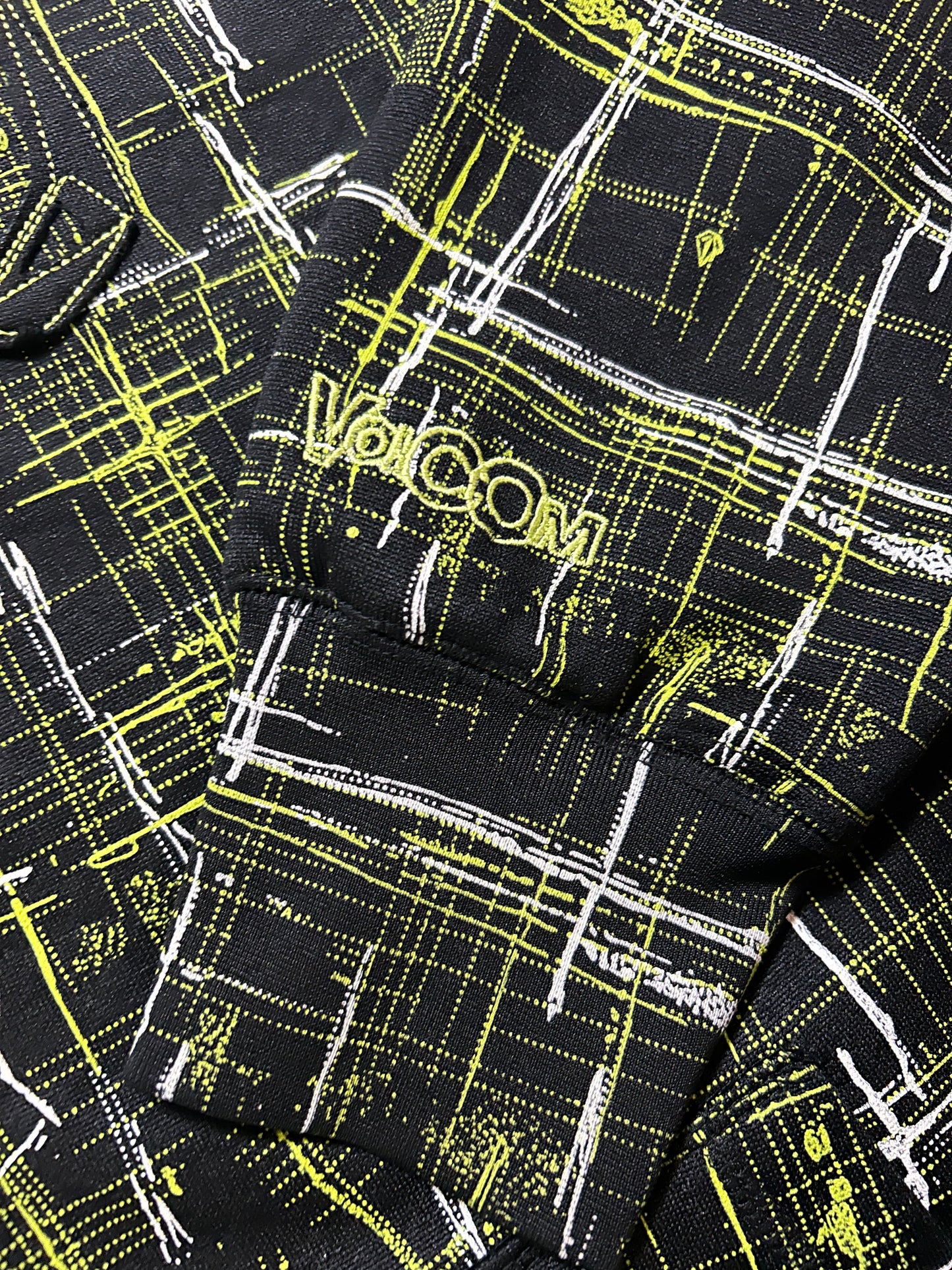 Vintage 00s Volcom Stone Fleeced Lined Zip Up Hooded Sweatshirt Large/Medium Fit 23x29.25 Inches