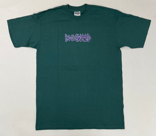 Edgewood NJ first edition “Deeper Than The Roots.” Tee Large 22x31.5 Inches 00s Gildan 100% Cotton Canada/Honduras Slate Green