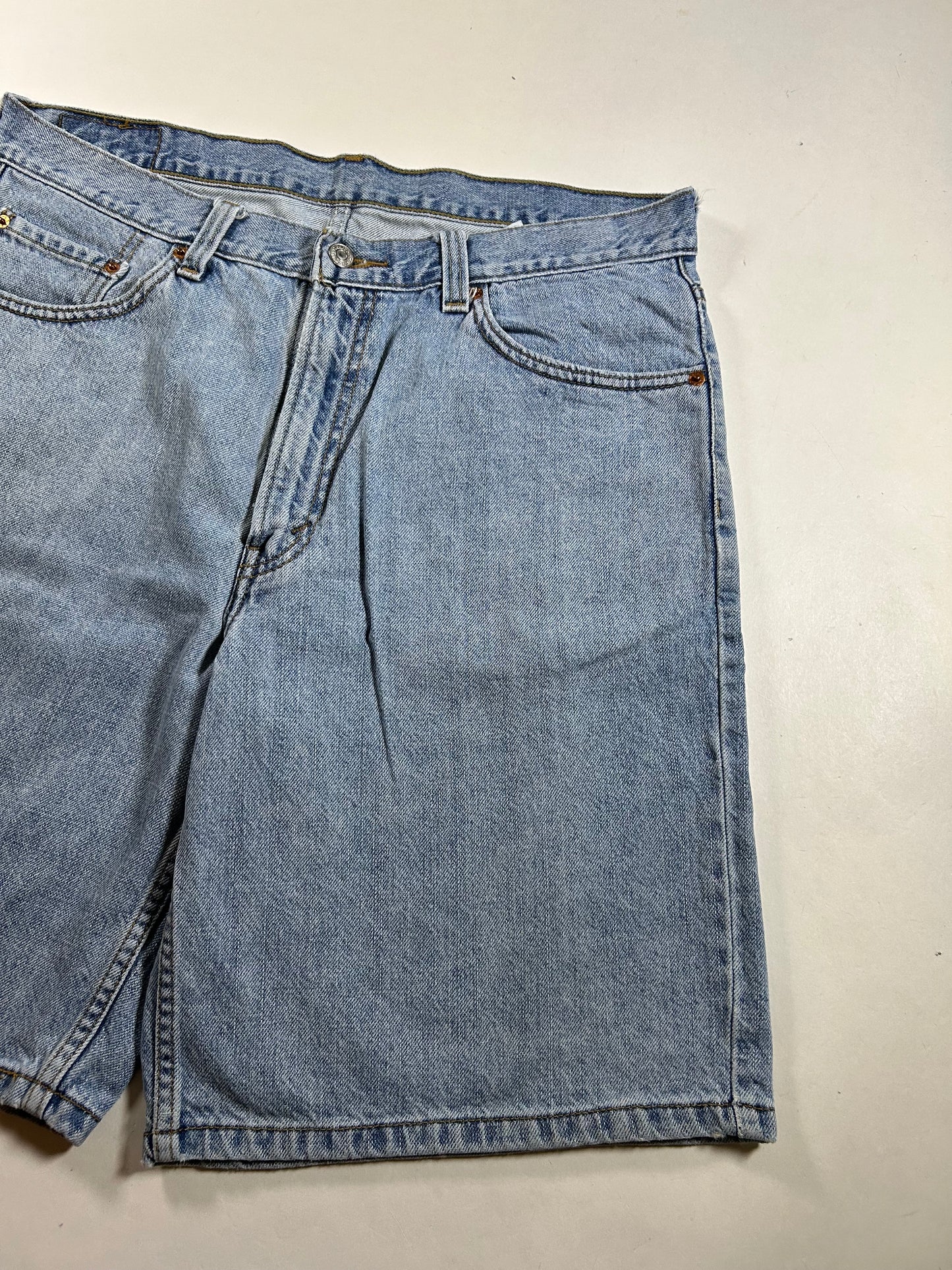 Vintage Levi's 550 Denim Blue Jean Shorts Relaxed Fit 36 18.25x23 Inches Cotton Lesotho