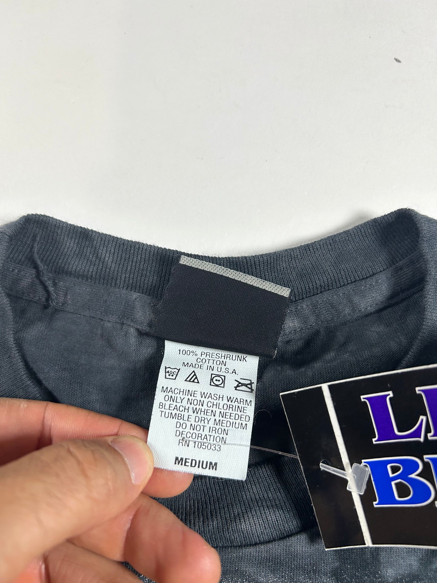 Vintage Liquid Blue Jimmy Page Drinking Led Zeppelin Music Band Tee Brand New 2000s Medium 21x29 Inches