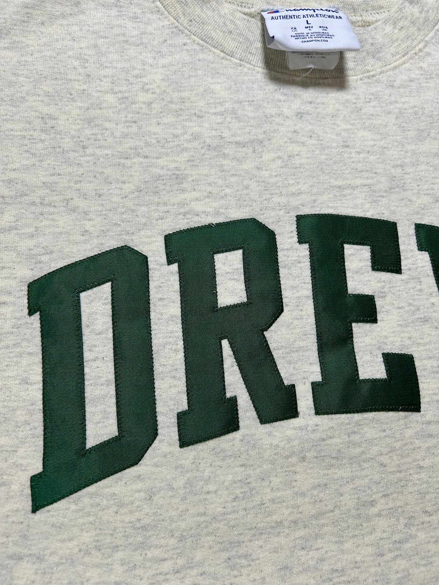 Champion Drew University College Pullover Crewneck Sweatshirt Large/Medium 23.5x27.5 Inches
