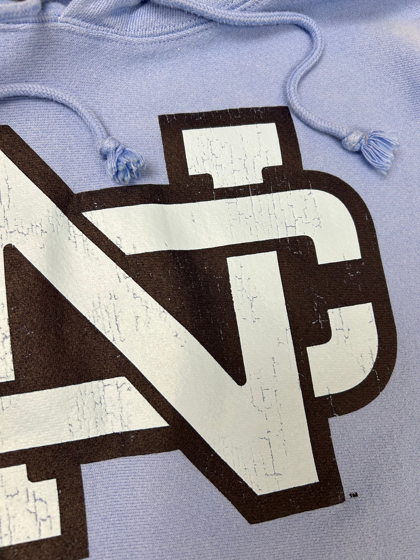 University Of North Carolina UNC Chapel Hill College Champion Reverse Weave Hooded Sweatshirt Small 21.5x26 Inches