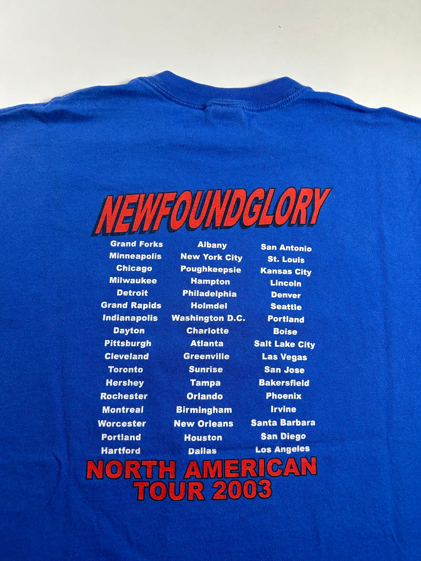 Vinatge 2003 New Found Glory North American Tour Band Tee Large