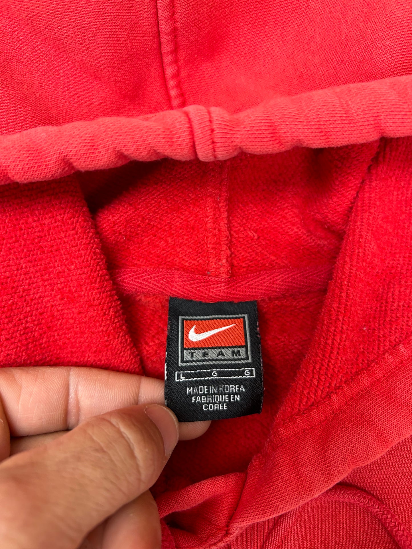 Vintage 00s Nike Team Ohio State Buckeyes College Hooded Sweatshirt Large As Is Red