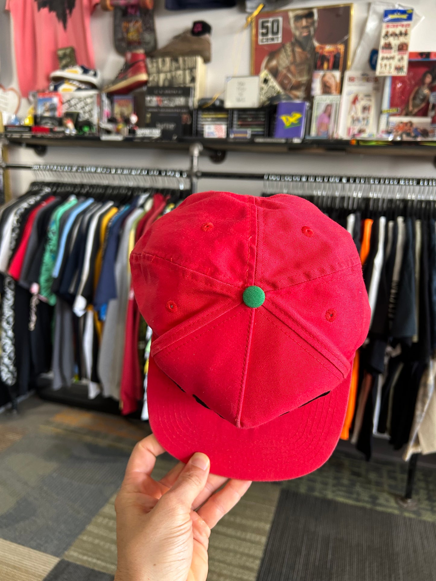 Diamond Supply Co SnapBack Hat Cap Red DMND Embroidered Logo Skate Streetwear