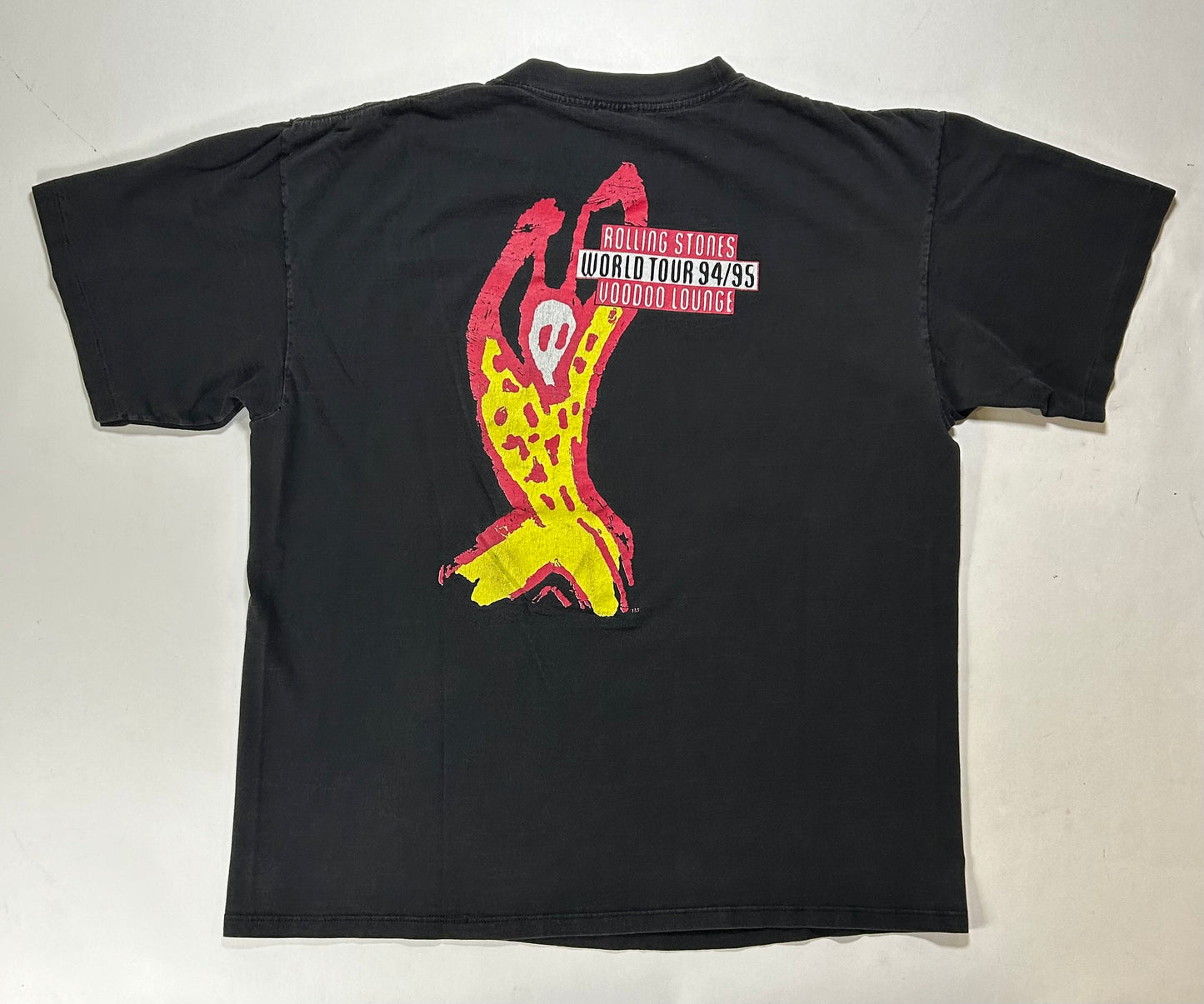 Vintage 1994 Rolling Stones 94/95 Voodoo Lounge World Tour T-shirt XL 23x28.25 Inches