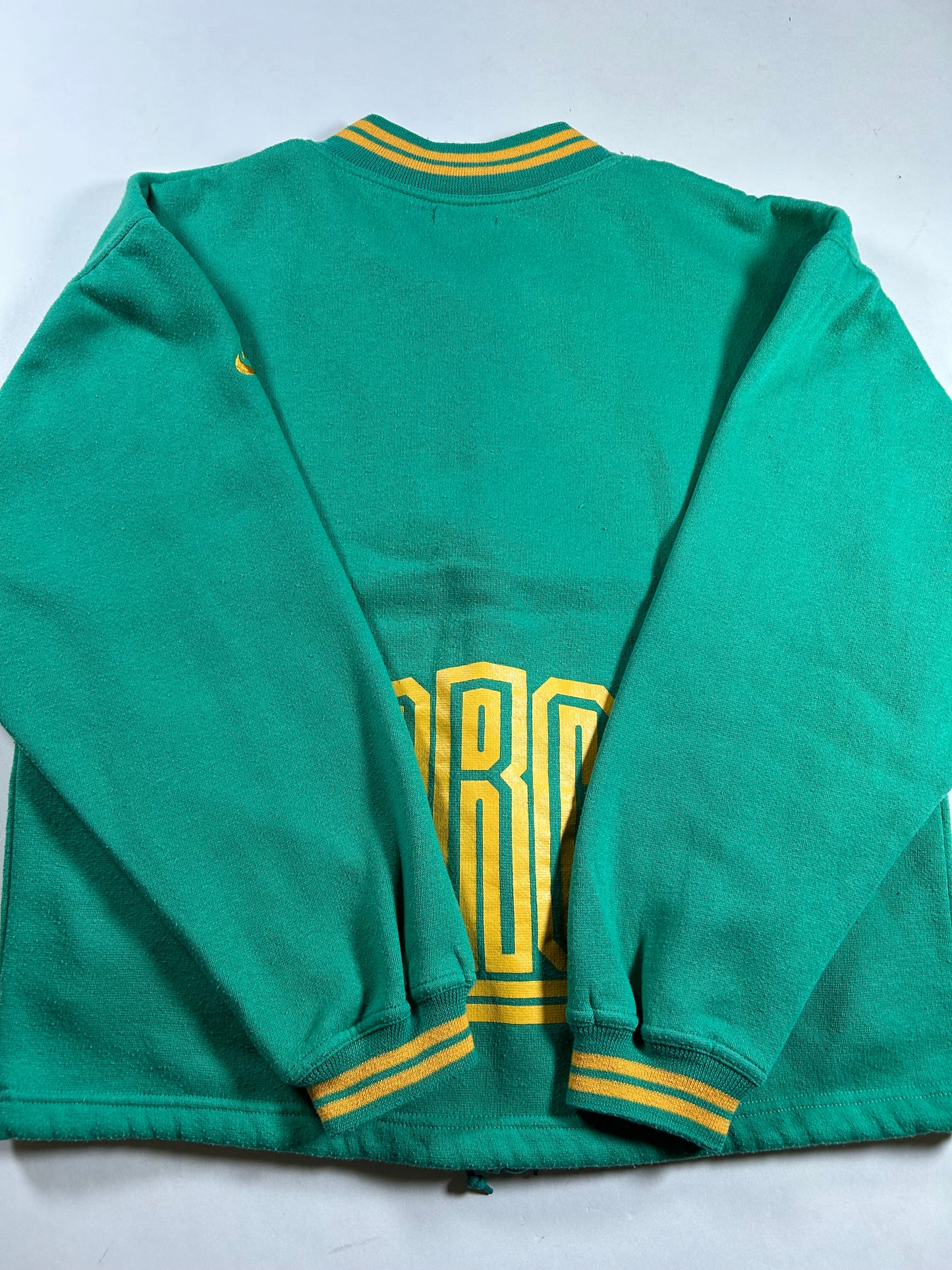 Vintage Nike Rock-it Cargo Air & Sea Force Air Zip Sweatshirt Green M/S 23.25x25 Inches