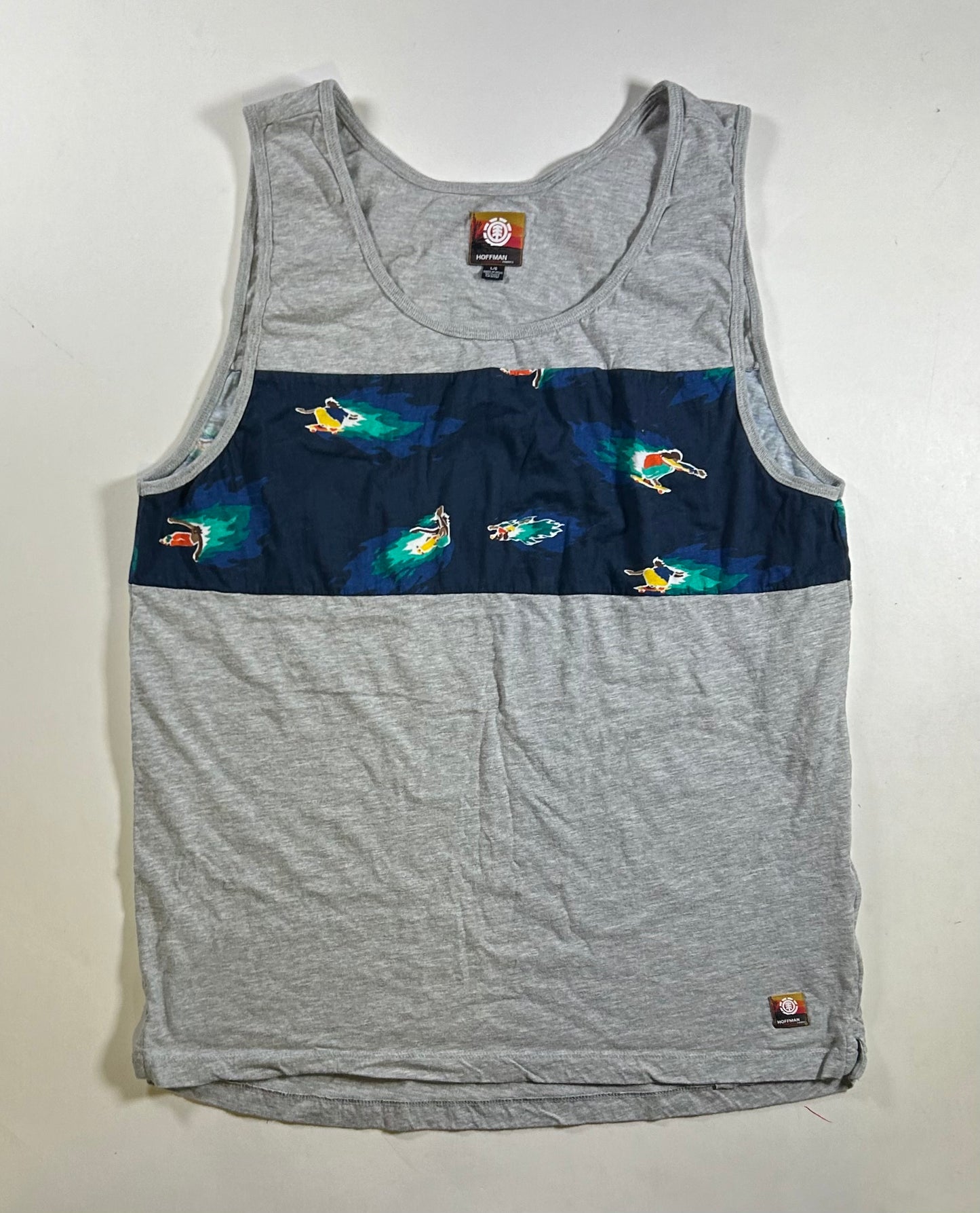 Element Skateboards Hoffman Tank Top Sleeveless Beach Skateboarding Gym Large 21.25x29/30 Inches