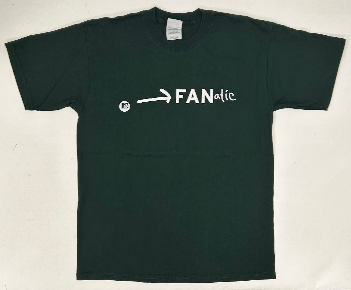 Vintage MTV Fanatic Music Celebrity Reality TV Show Promo Tee 90s 00s Y2K Large 21.5x29.75 Inches
