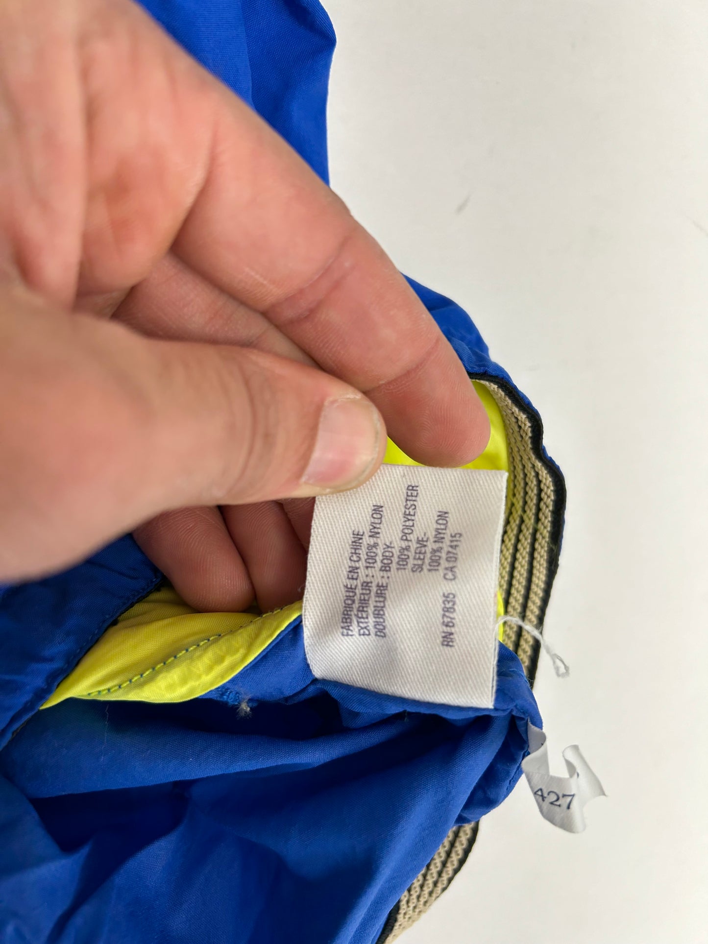 Nautica Competition Zip Up Windbreaker Jacket XL/L Fit 27.25x27.5 Inches As Is