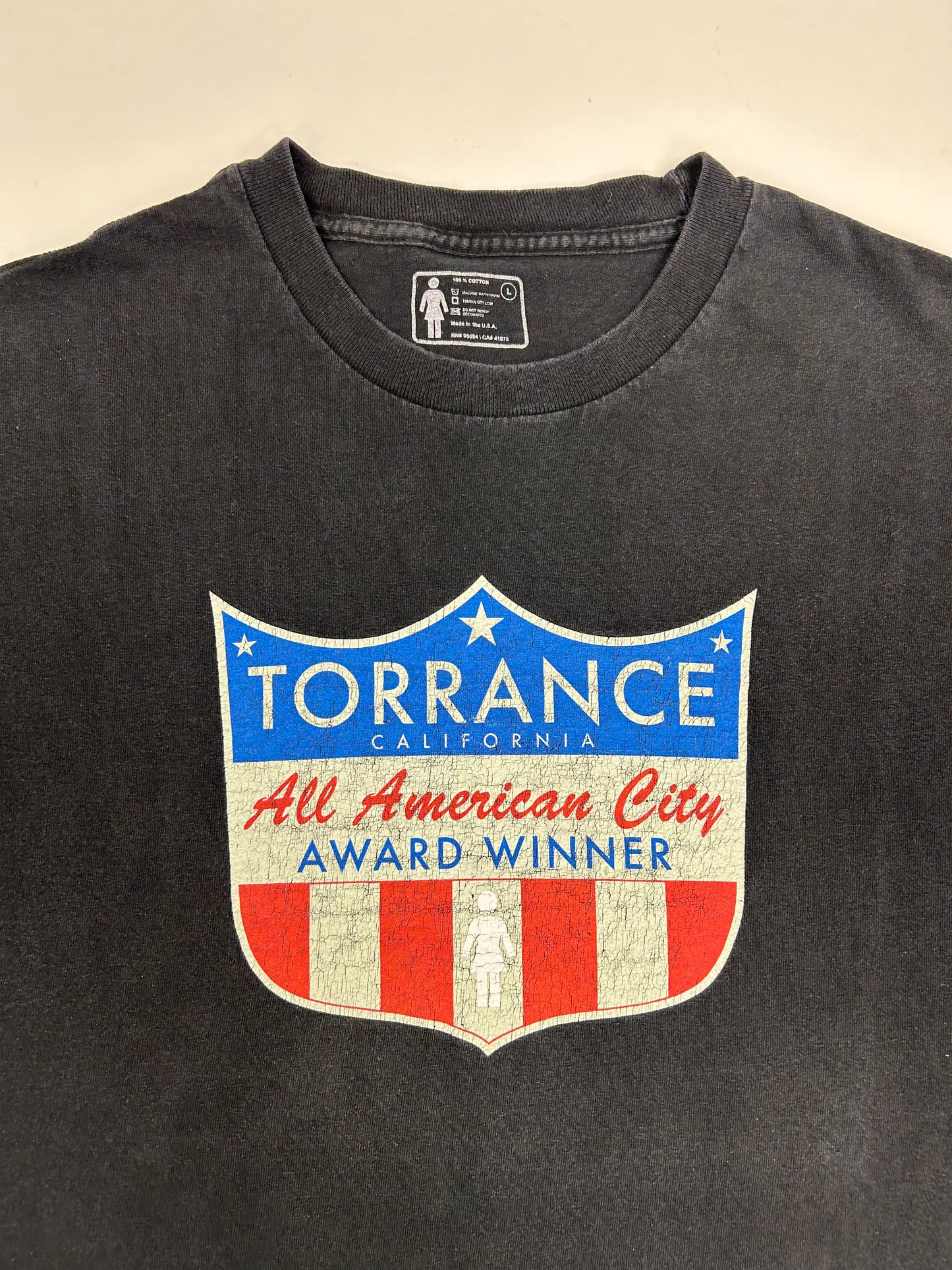 Girl Skateboards Torrance California All American City Award Winner Skate Tee Large 21.5x29.25 Inches As Is Worn In