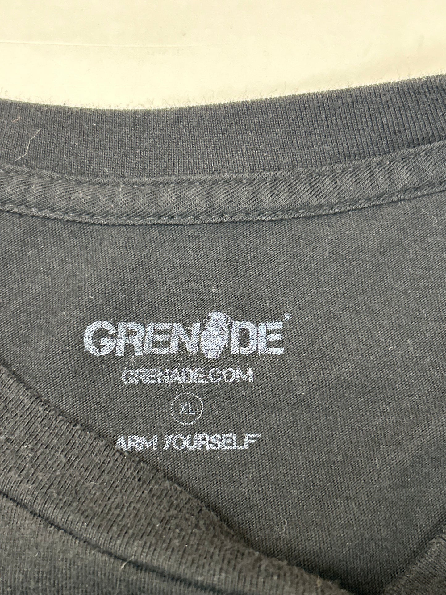 Grenade Arm Yourself Snowboarding Brand Tee XL 23.5x28.75 Inches