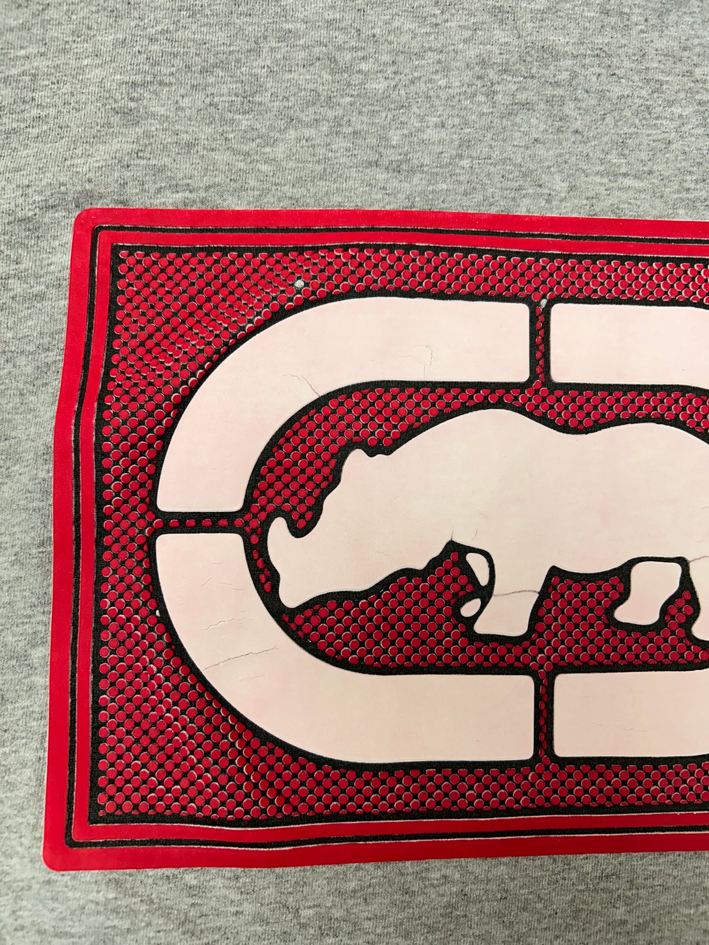 00s Eckō Unlimited Rhino Graphic Tee XL 23.75x29.75 Inches Gray