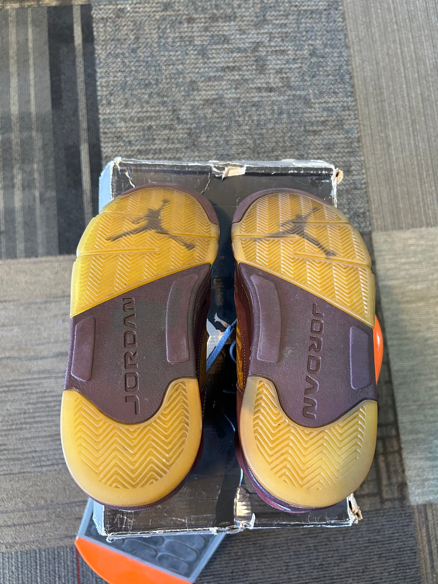 Air Jordan 5 Retro LS Burgundy Size 10 2006 Need Sole Swapping As Is Rep Box