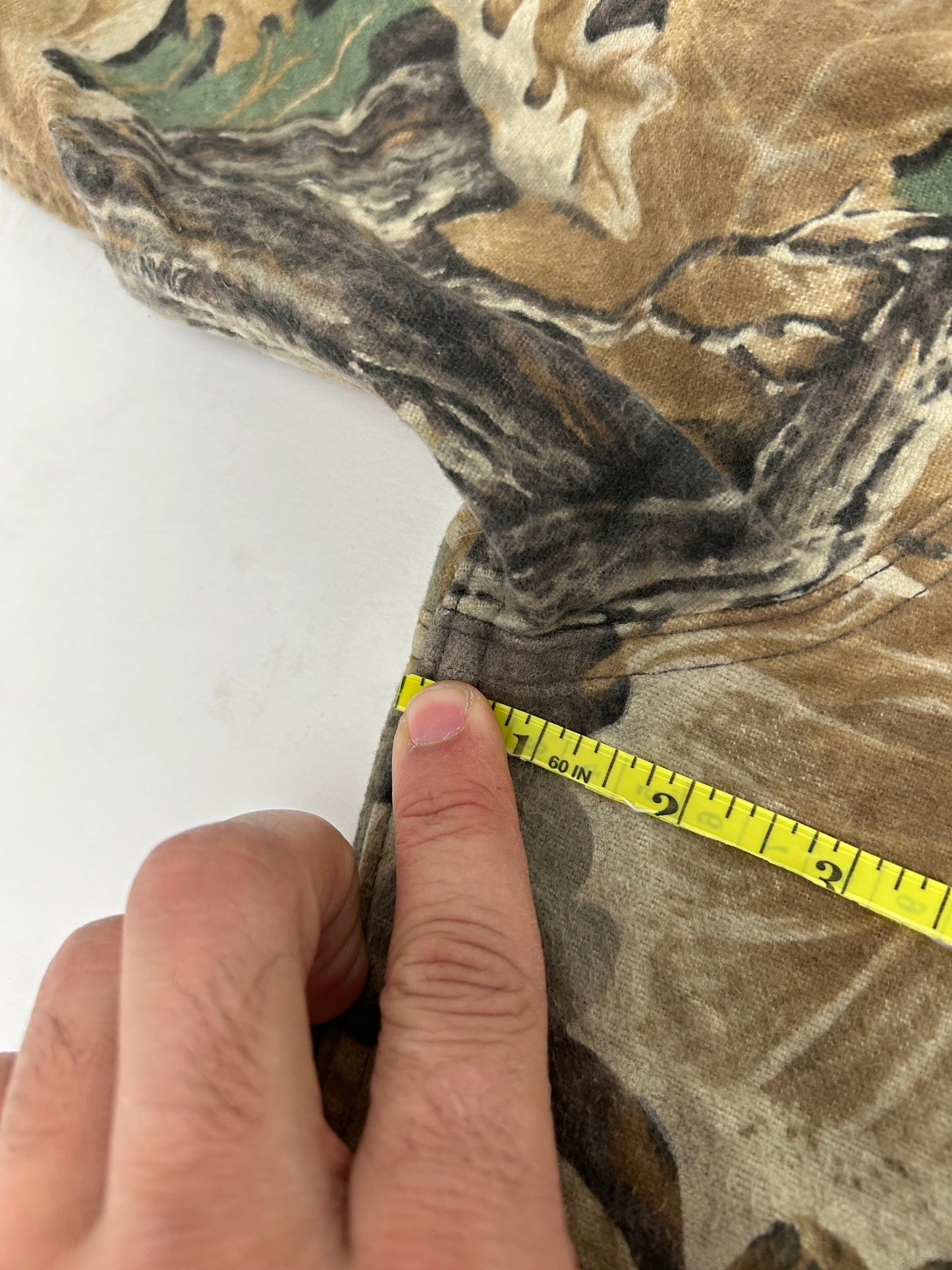 Vintage Five Brother Camo Vantage Flannel Button Up Shirt 5226 4701-ADV Large 25x29.5 Inches