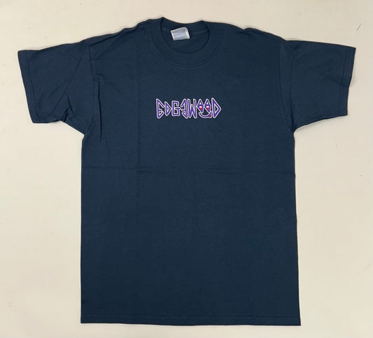 Edgewood NJ first edition “Deeper Than The Roots.” Tee Large 22.25x31 Inches 00s Gildan 100% Cotton USA/Honduras Slate Blue