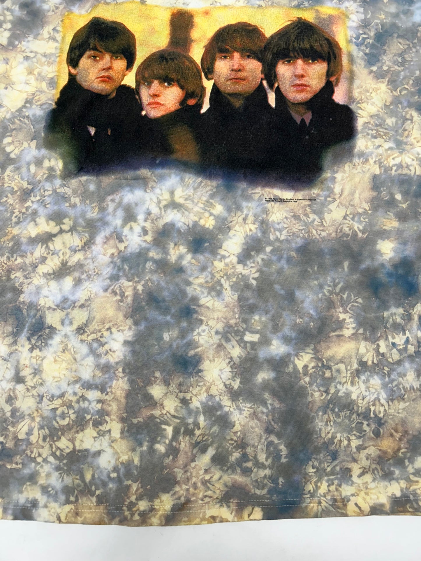 Vintage The Beatles Tie Dye T Shirt XL Mens Rock Band Tour Tee 1996 Brand New
