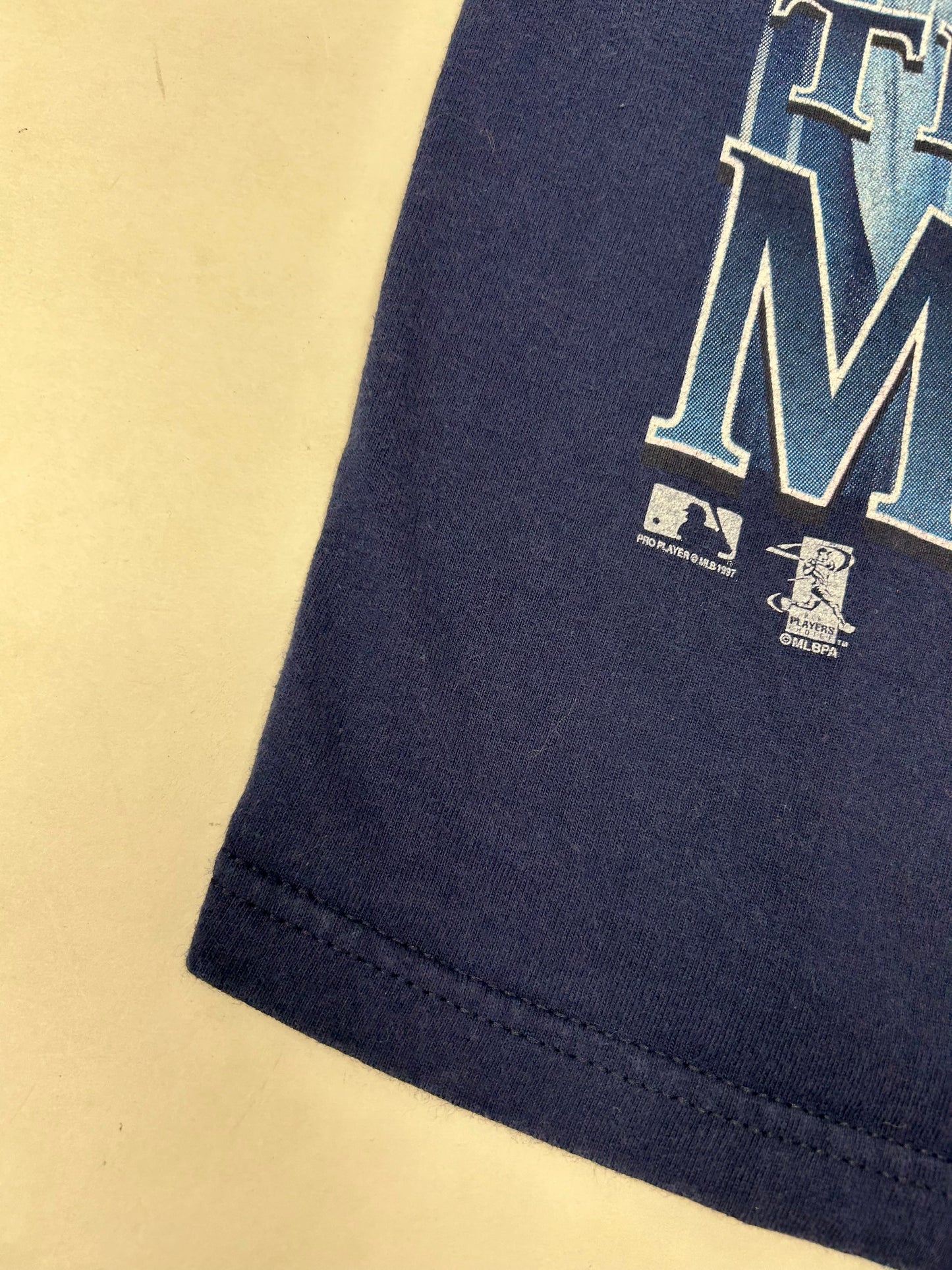 Vintage 90s Pro Player Tino Martinez New York Yankees MLB Baseball Tee Medium 19.5x28.5 Inches