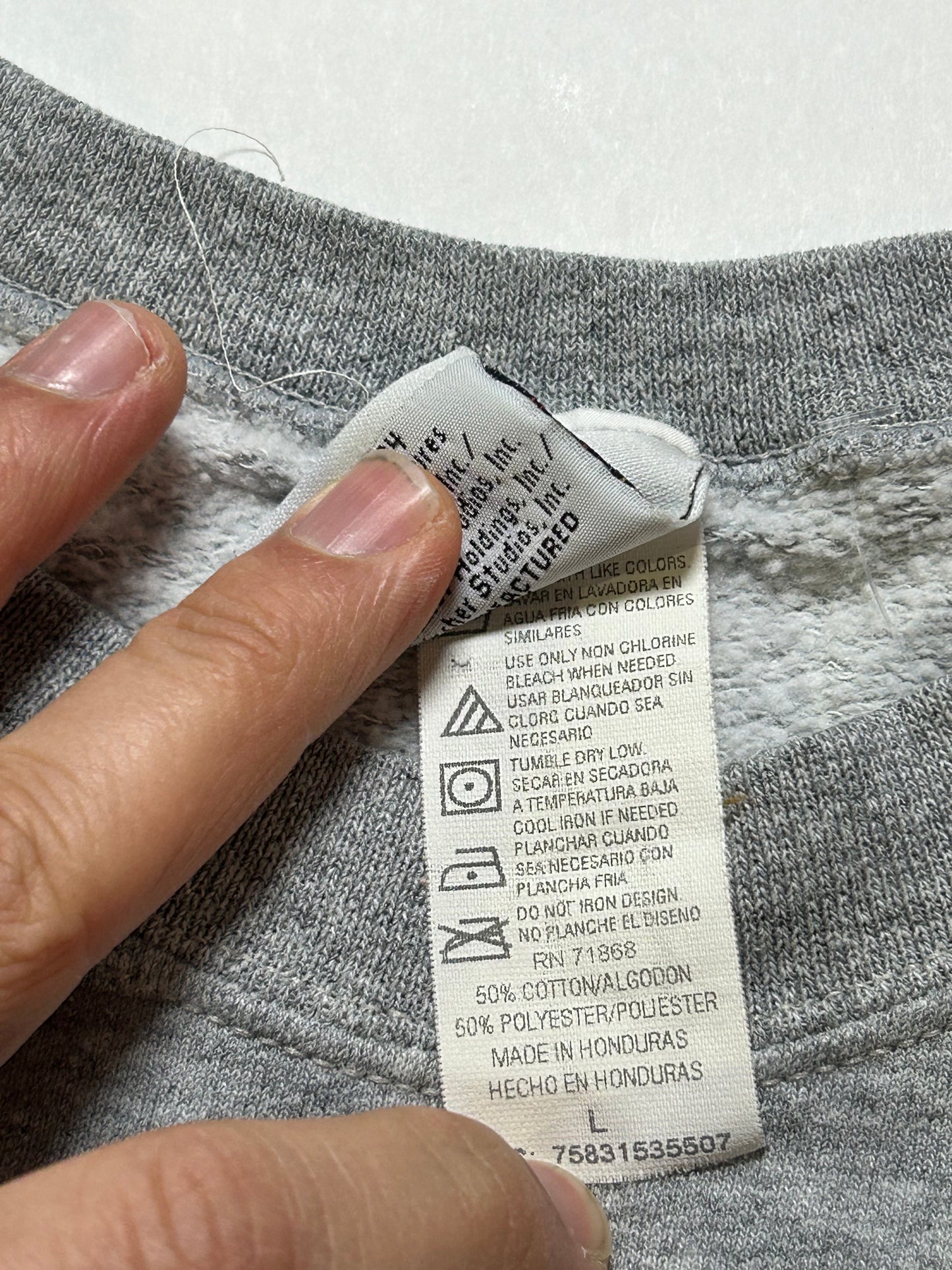 Vintage 2004 Betty Boop Dear Santa Christmas Holiday Crewneck Sweatshirt Large/Medium Fit 23.25x27.25 Inches As Is