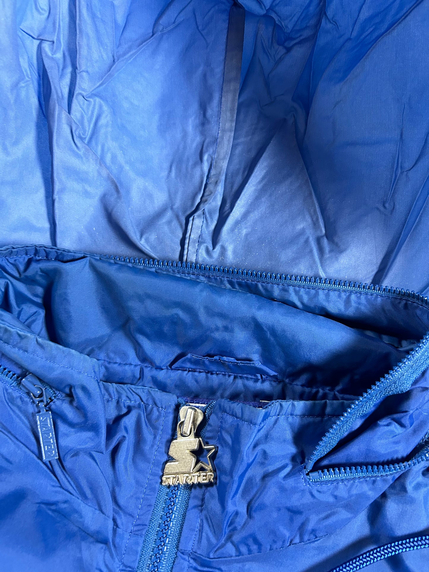 Vintage Starter 96 Atlanta Olympics Team USA Packable Hood Windbreaker Full Zip Jacket  Large 27.5x27.5 Inches