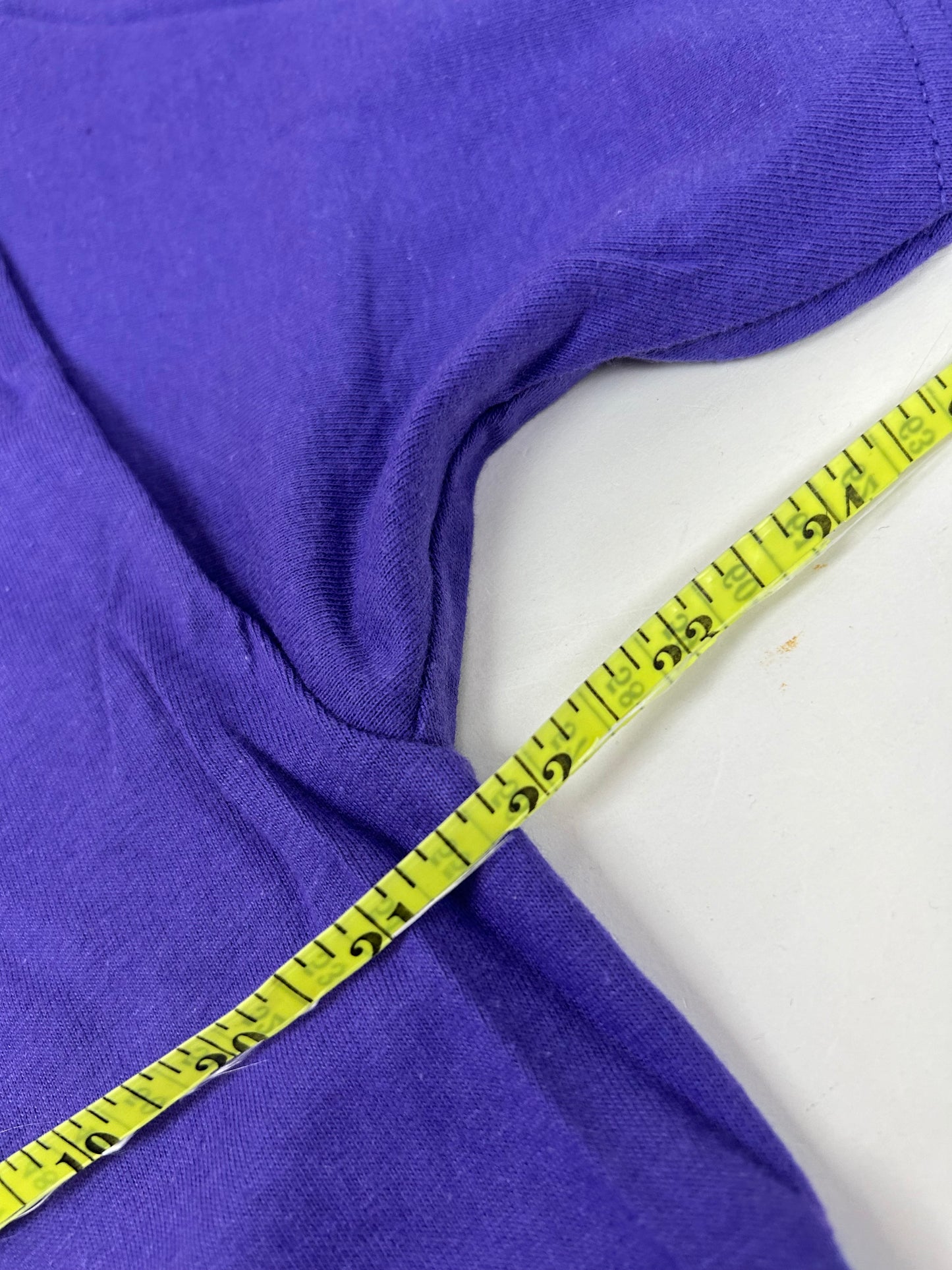 Edgewood NJ first edition “Deeper Than The Roots.” Tee Hanes Beefy-T USA/Mexcio 100% Cotton Purple