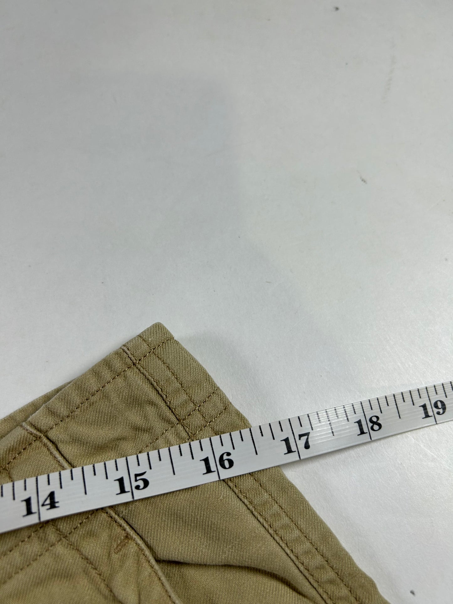 Vintage Polo Ralph Lauren Cargo Shorts Linen Silk Beige Drawstring Military Size 30 16.5x22.5 Inches