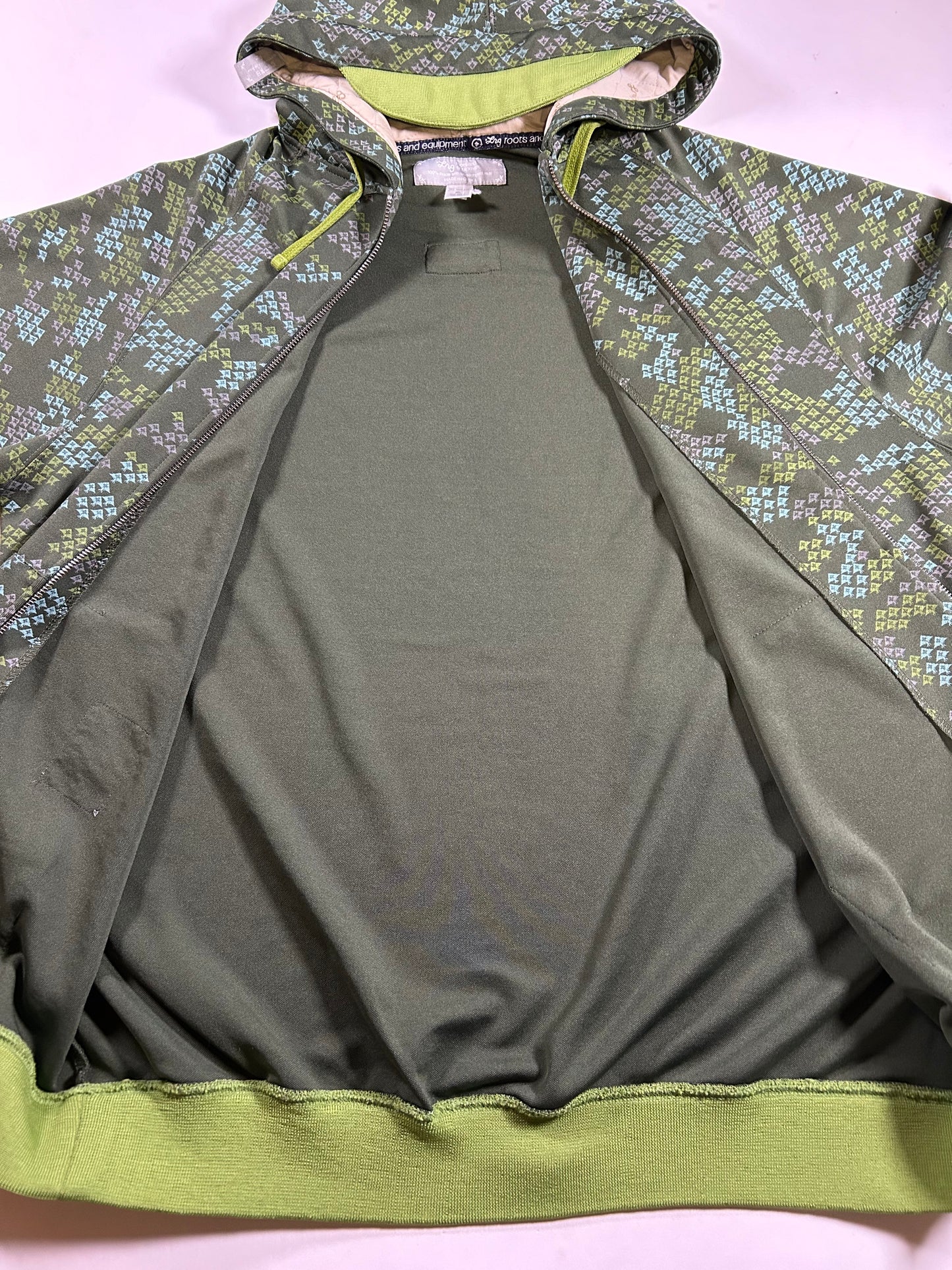 LRG Lifted Research Group Hoodie Hooded Zip Sweatshirt Vintage Y2k XL 26.5x30 Inches Skate