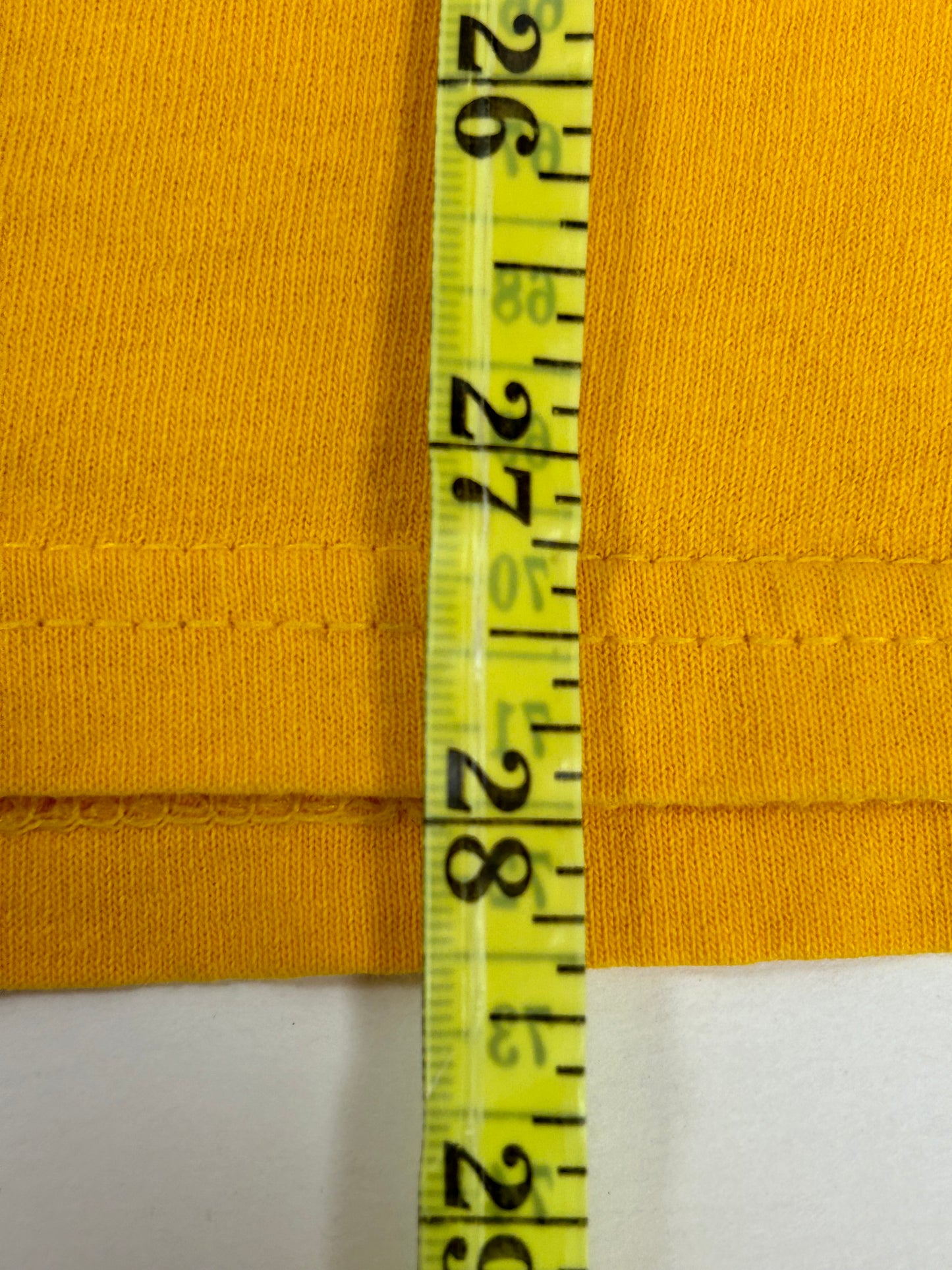 Vintage Paul Frank Skateboarding Sequence Skate Tee Yellow L/XL 24.5x28.25 Inches As Is Worn