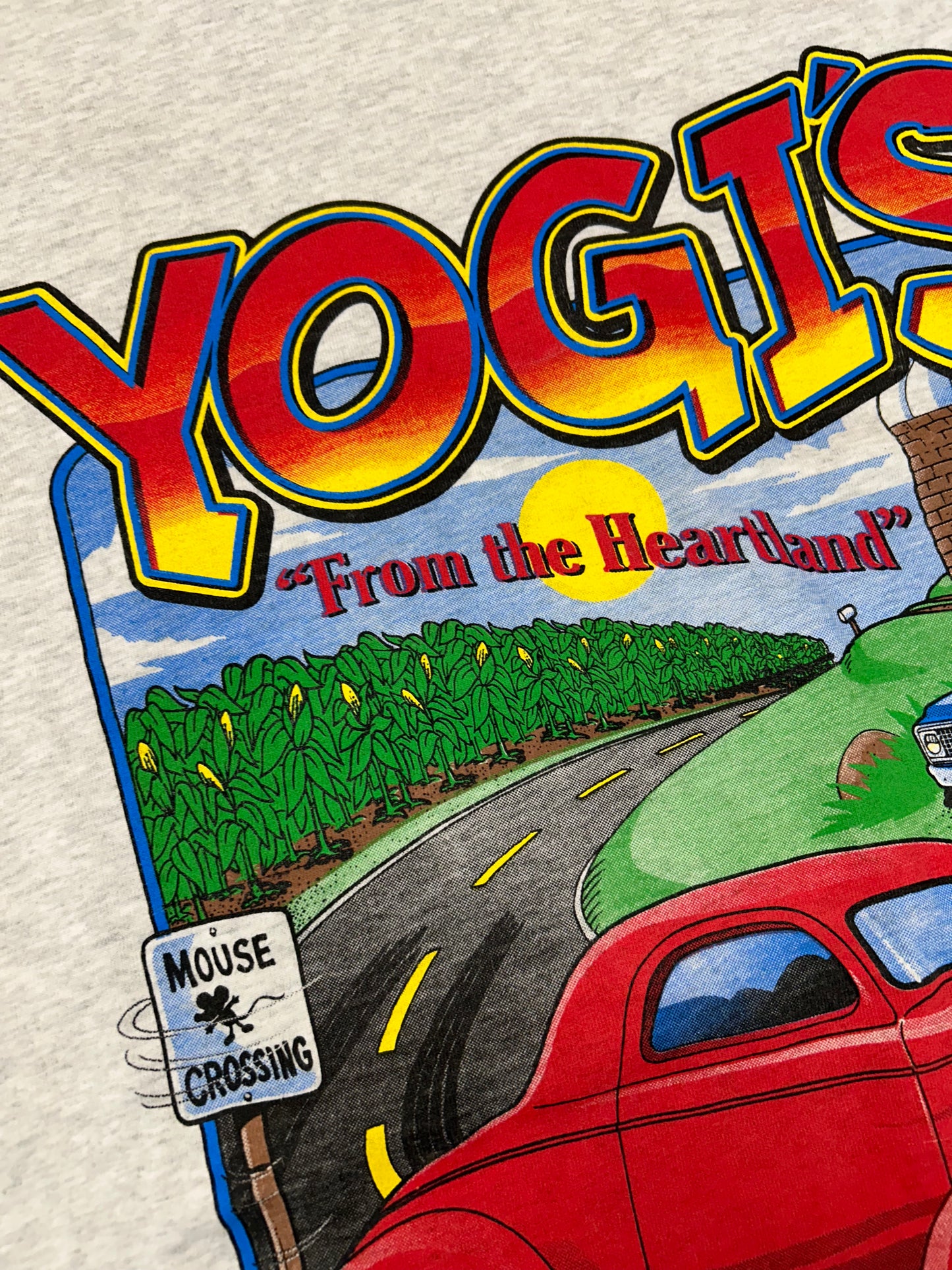 Vintage 2002 Yogi’s Inc From The Heartland Calamus, IA Vehicle Graphic Tee XL 22.75x30.5 Inches Gray