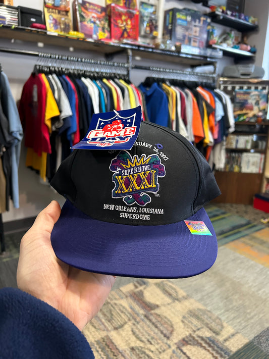 Vintage Logo 7 Super Bowl XXXI Green Bay Packers SnapBack Hat