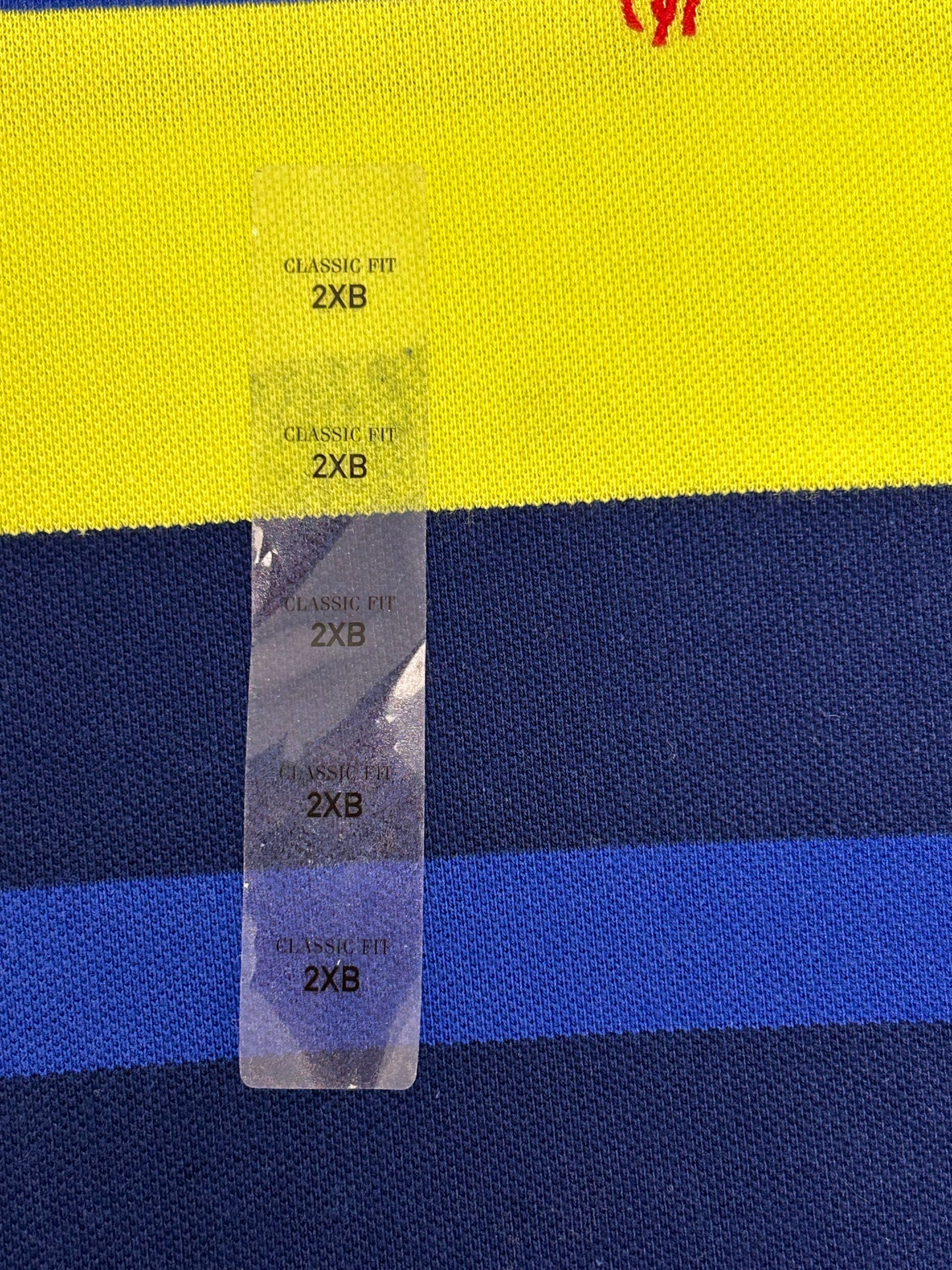 Polo Ralph Lauren Shirt Striped Short Sleeve Cotton Knit 2XB XXL 27x30.75/32.5 Inches Custom Fit Brand New