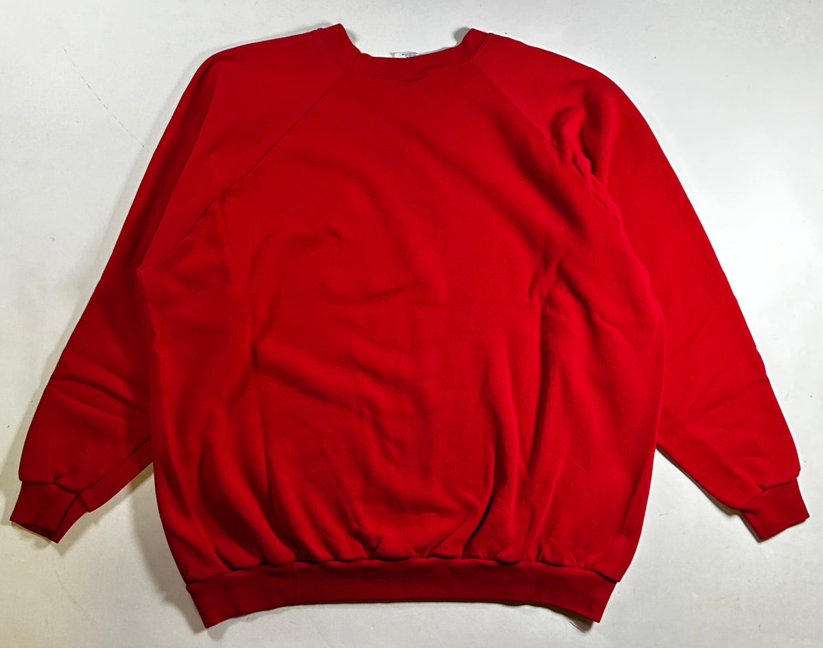 Vintage 90s Staples The Office Superstore Raglan Crewneck Sweatshirt XL/2XL Fit 27.5x29 Inches As Is