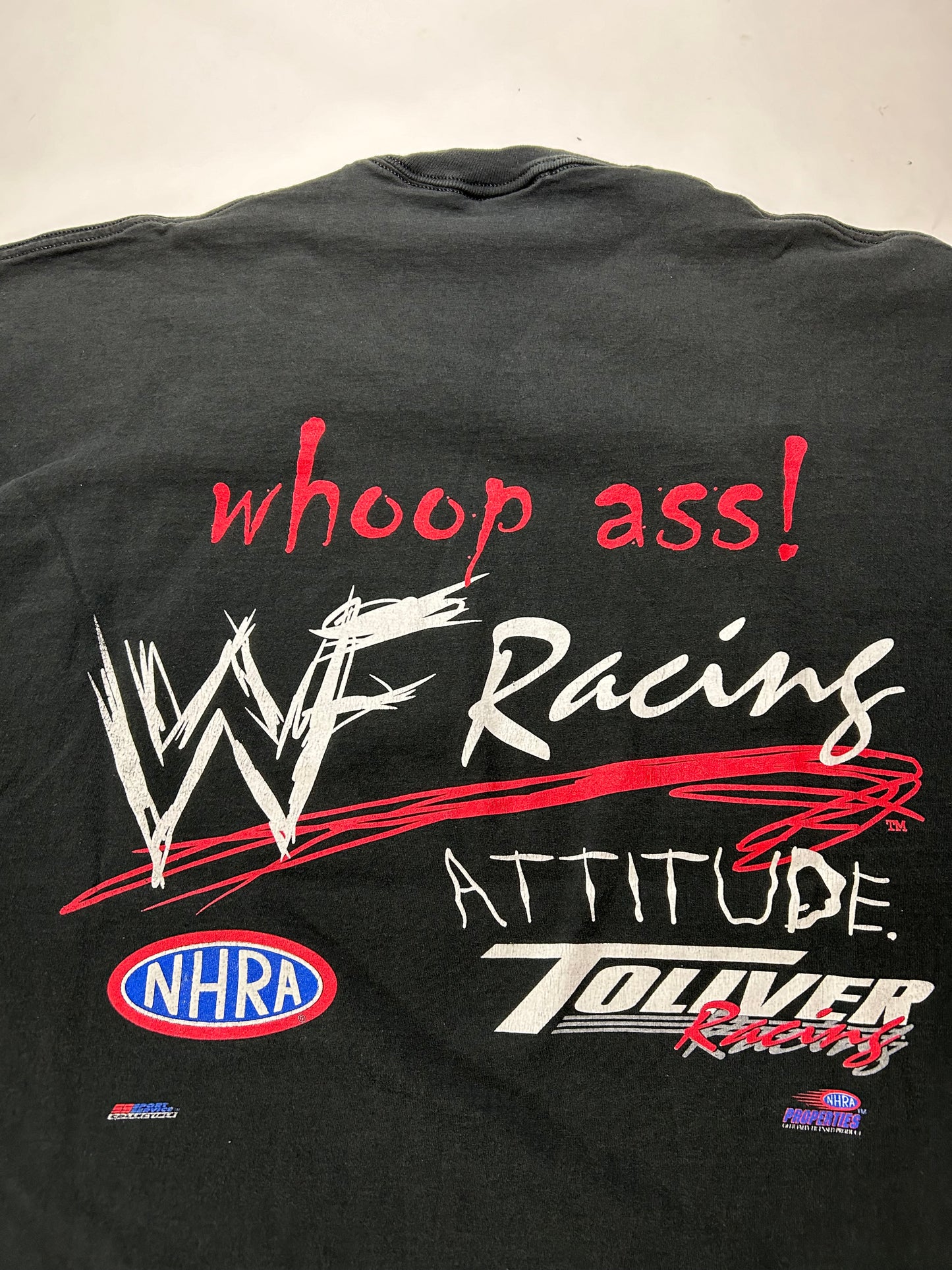 Vintage Stone Cold Steve Austin 3:16 WWF Attitude Racing NHRA Double Sided Tee 2XL 27.25x31.5 Inches
