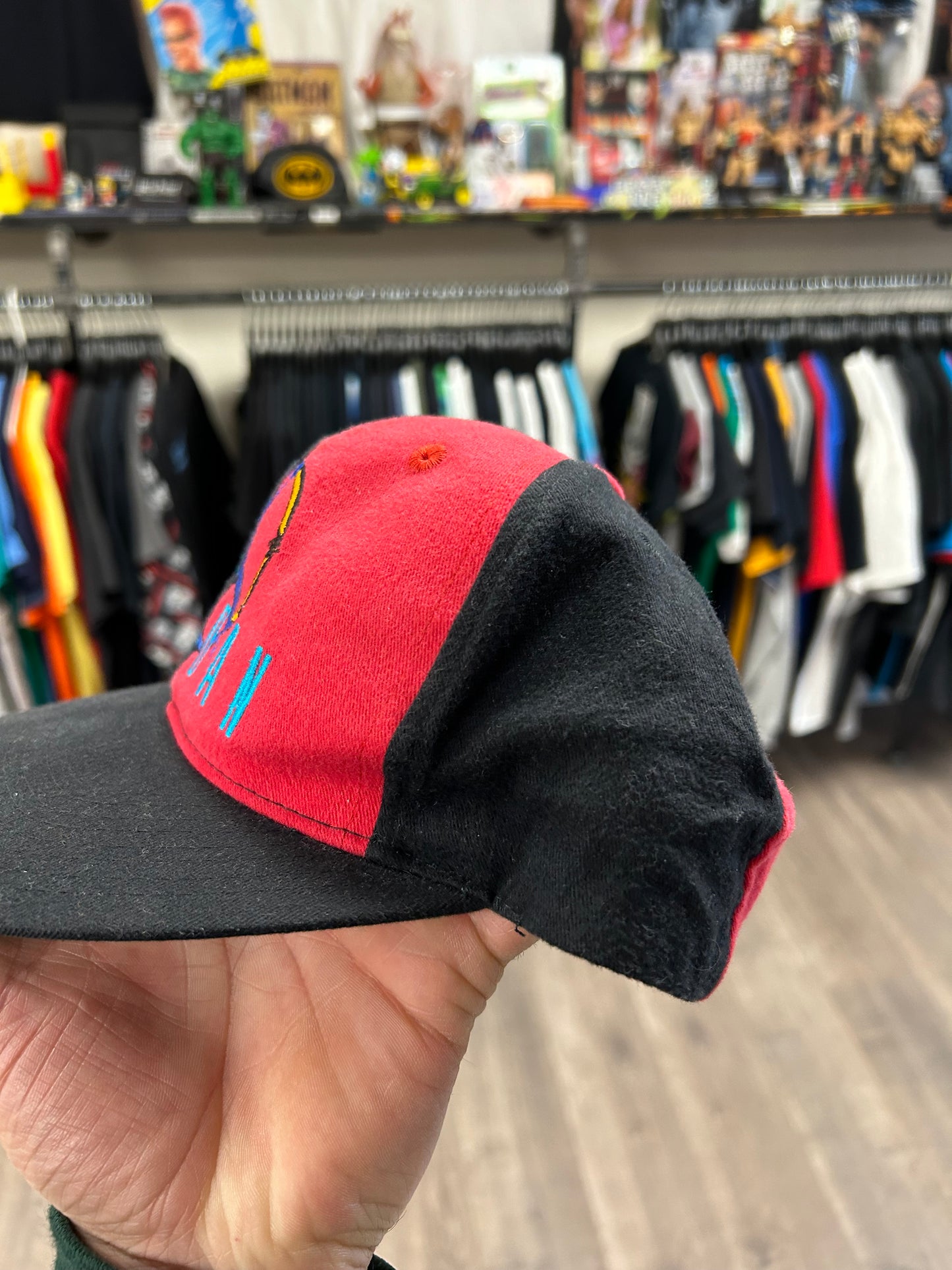 Vintage Nike Air Jordan 8 VIII Aqua SnapBack Hat Jump Man Michael Jordan 1993 OG