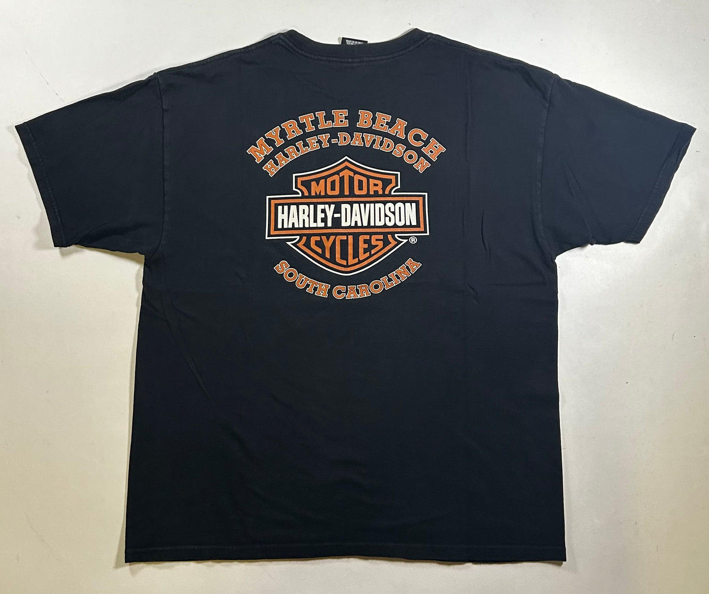 Vintage 2000s Harley Davidson Myrtle Beach South Carolina Eagle Tee XL 23.75x29.5 Inches