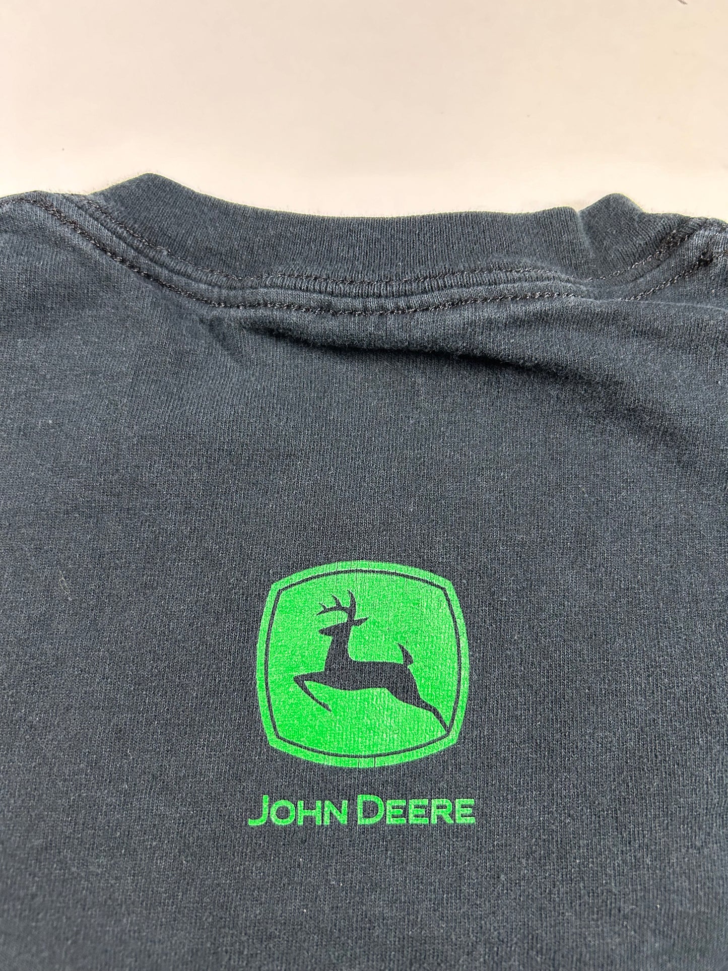 Vintage 00s John Deere “Nothing Runs Like a Deere” Brand Promo Tee Small 17.75x27.25 Inches Y2K