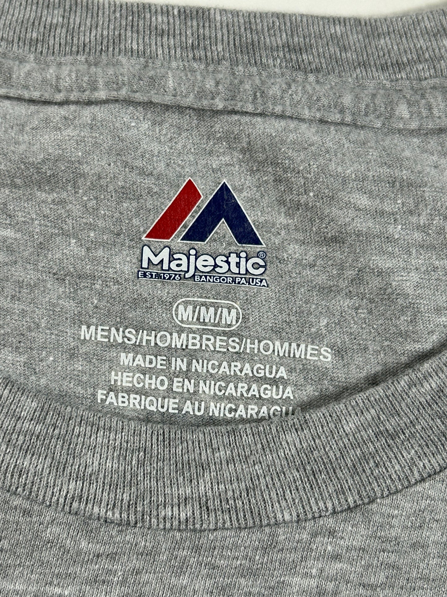 Majestic New York Yankees Aaron Judge #99 MLB Player Tee Medium 19.75x28.5 Inches Gray