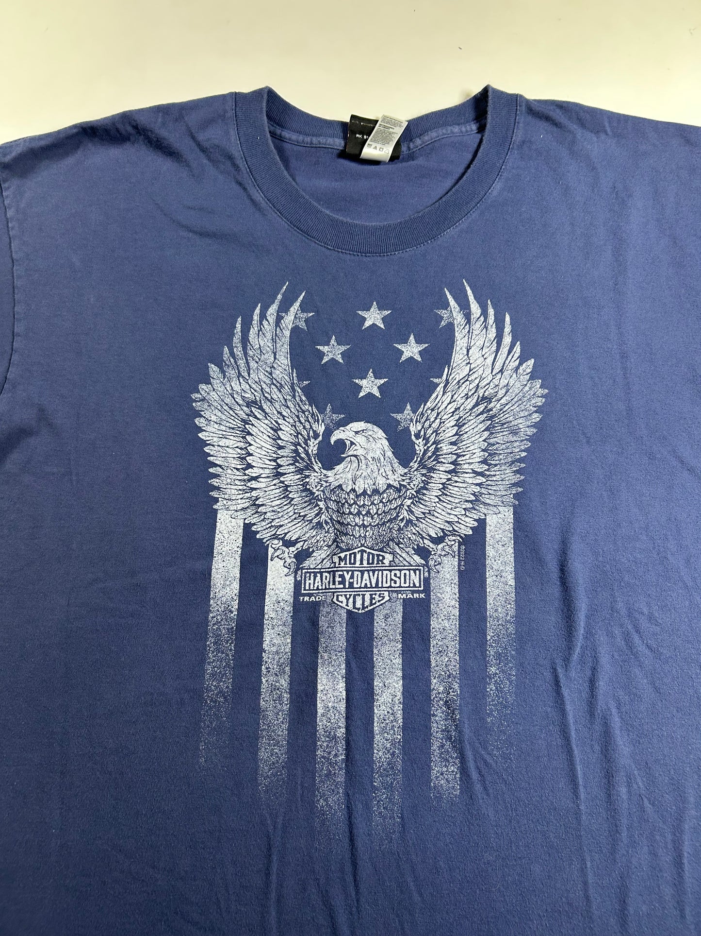 2022 Harley Davidson Motorcycle Of Bergen County Eagle Live Free Rochelle Park, NJ Tee XL 23.5x29.75 Inches
