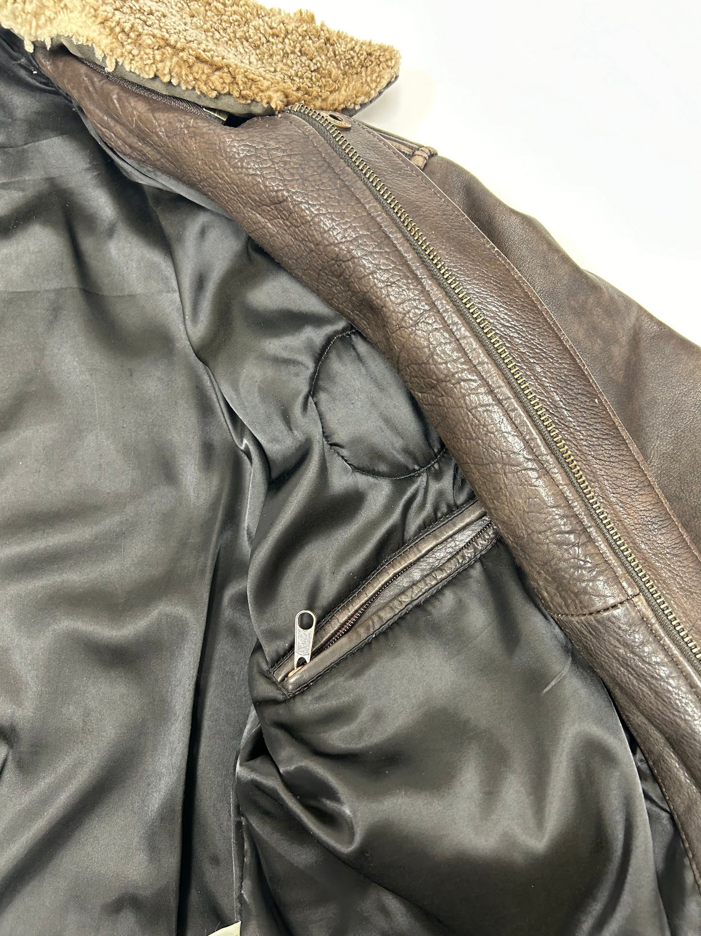 Vintage 90s The Axiom Traditional Leather Pete’s Wicked Ale Leather Jacket Beer Brewery Medium 25x28 Inches