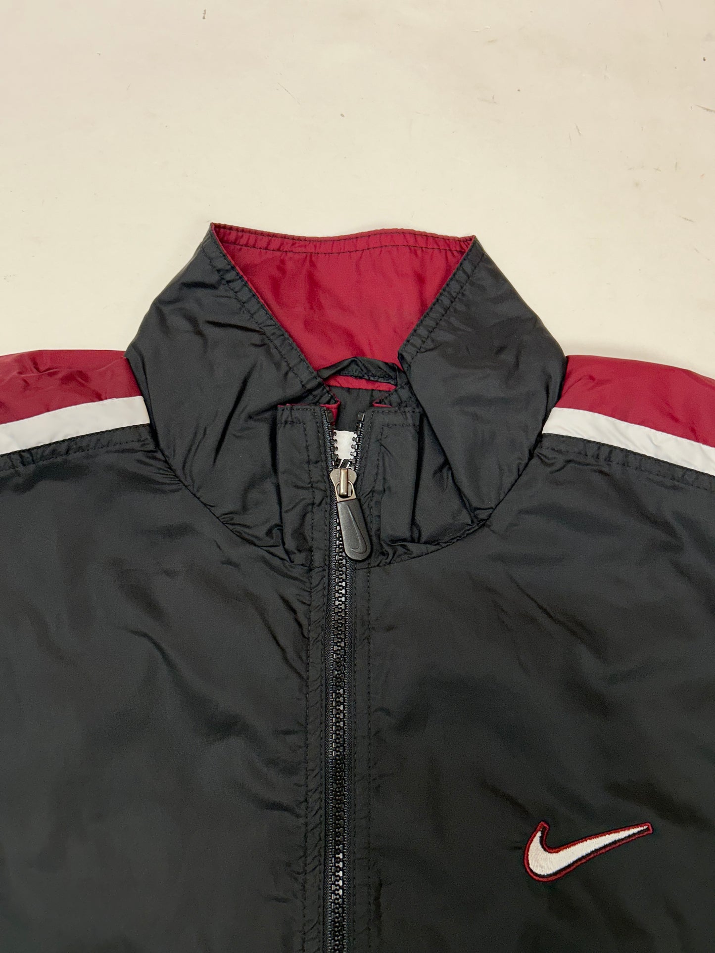 Vintage 90s Nike Swoosh Windbreaker Jacket Large 25.5x27.5 Inches