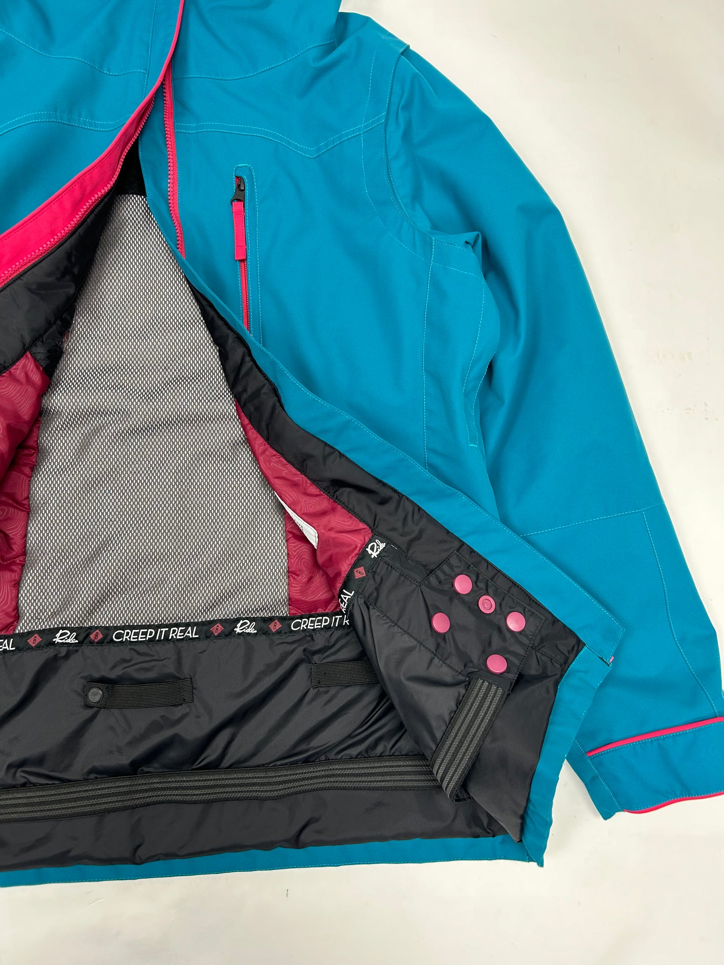 Vintage RIDE Snowboard 10k Strata HD 10 Jacket Large 23.5x30.5 Inches Ski Snowboarding