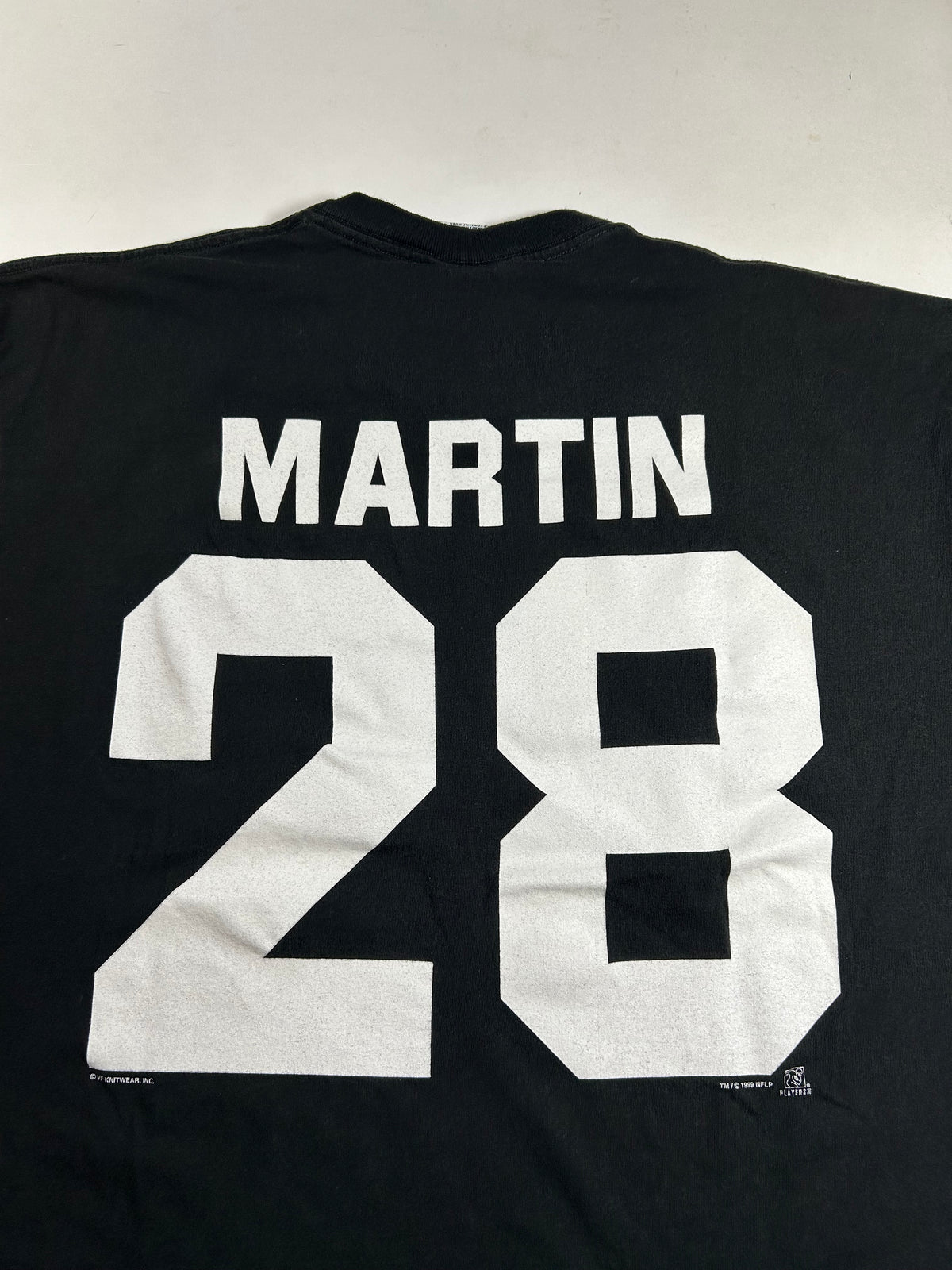 Vintage New York Jets Curtis Marin NFL Player T Shirt XL 24.5x30 Inches 1999 Tee