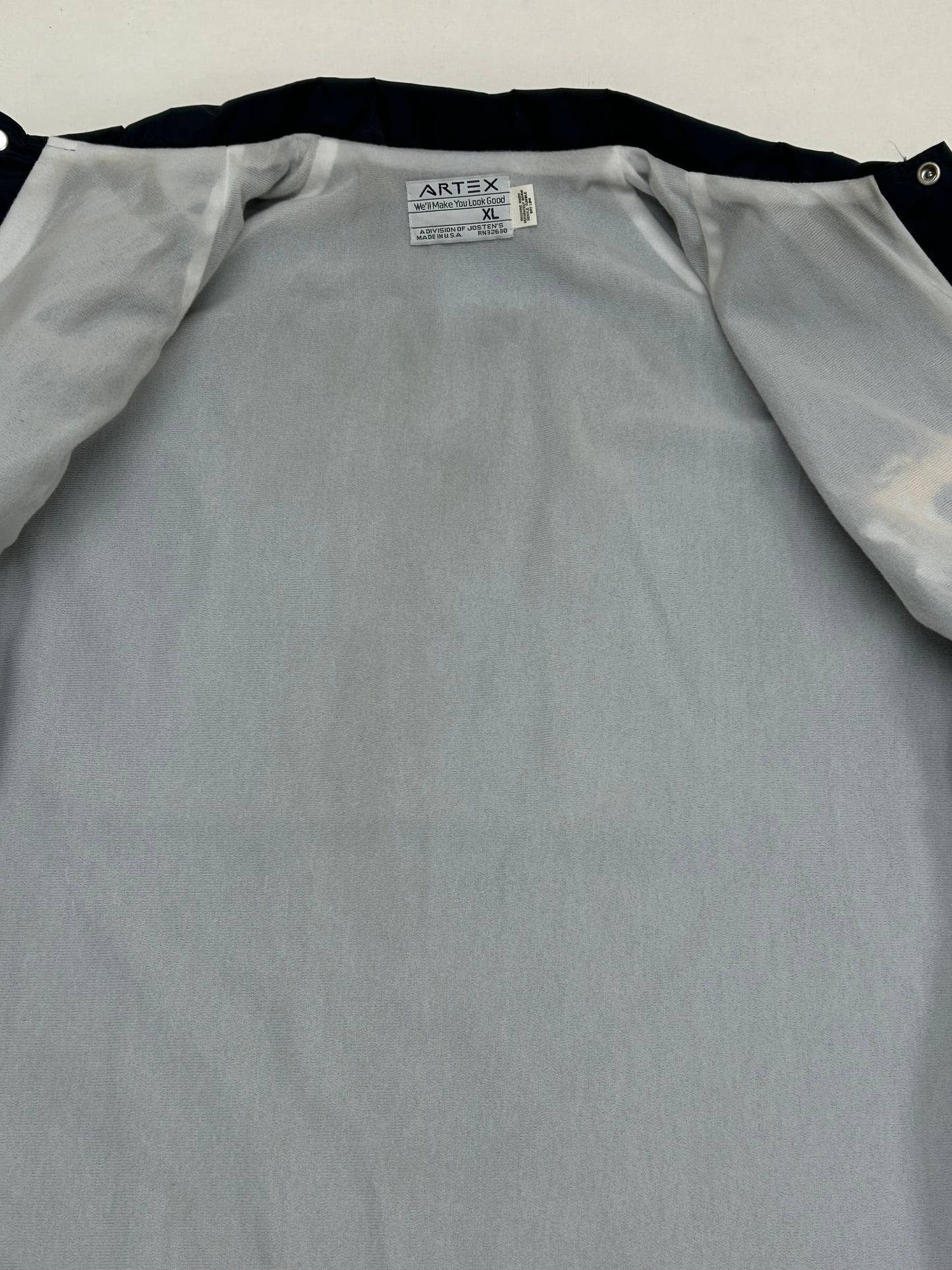 Vintage 90s New Jersey State Police Coaches Jacket Artex XL 27x31 Inches Navy