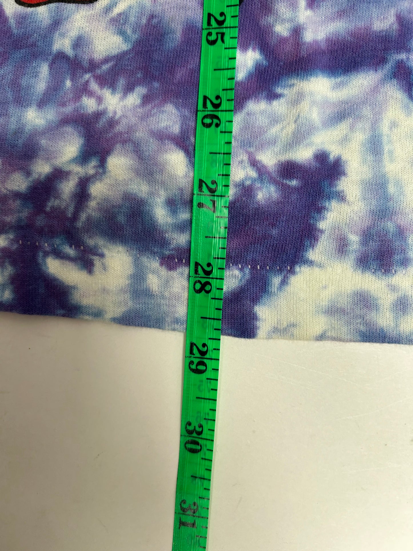 Vintage Grateful Dead 25 Years Dead 1990 Tie Dye Skeleton Music Band Tee Large 22x28.75 Inches