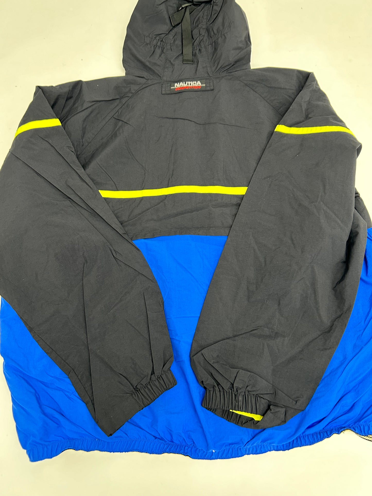 Nautica Competition Zip Up Windbreaker Jacket XL/L Fit 27.25x27.5 Inches As Is